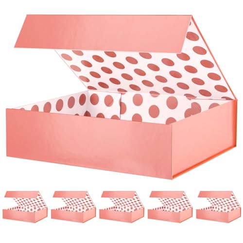Rose Gold-13x9.7x3.4-Pack of 6
