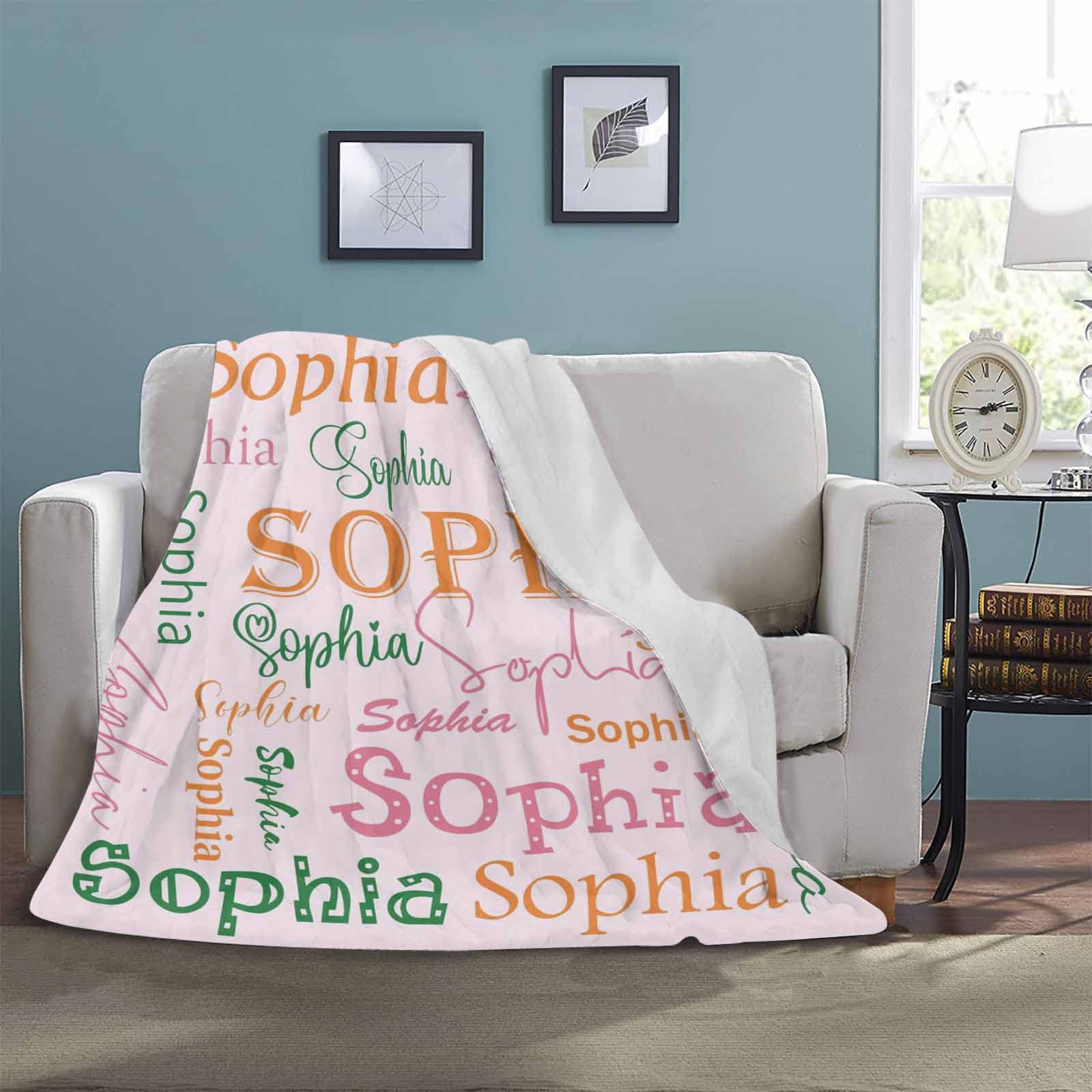 Personalized Baby Blankets for Boys & Girls - Custom Name Blankets for Kids | Soft & Cozy Nursery Blanket for Gifts, Bedtime & Snuggling