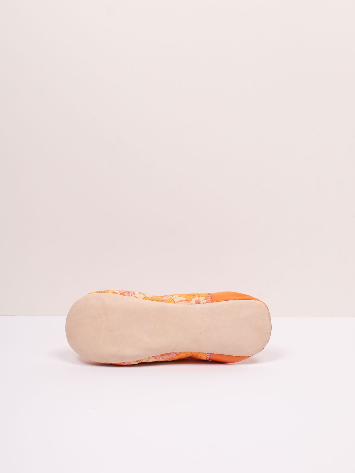 Margot Floral Babouche Slippers for Women - Comfortable Orange Moroccan Style House Shoes - Perfect for Home, Lounge & Indoor Use