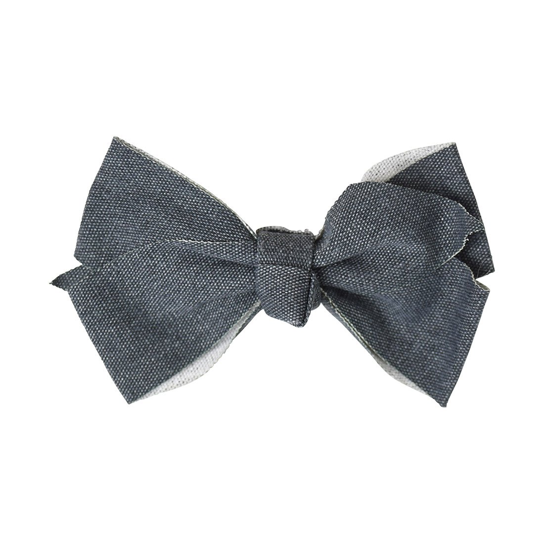 Black Denim Small Bow Jeans for Girls - Stylish Denim Fabric Perfect for School, Playdates, and Casual Outings