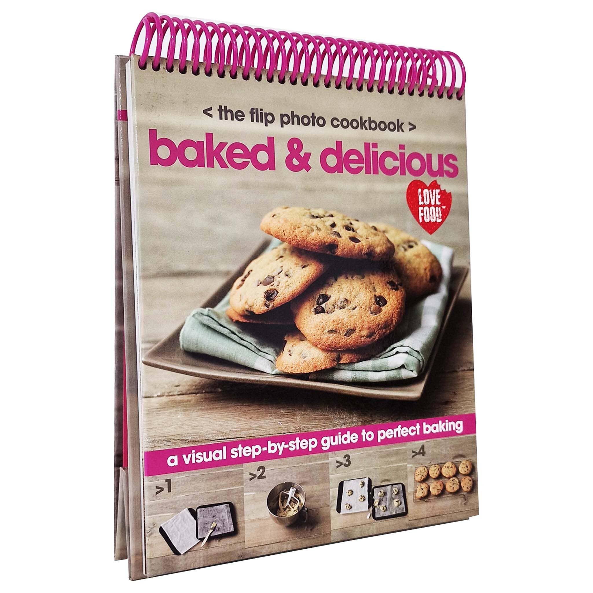 Baked & Delicious: The Flip Photo Cookbook - Spiral Bound Recipe Book for Easy Cooking | Perfect for Home Chefs & Baking Enthusiasts | Great for Kitchen Gifts & Culinary Inspiration