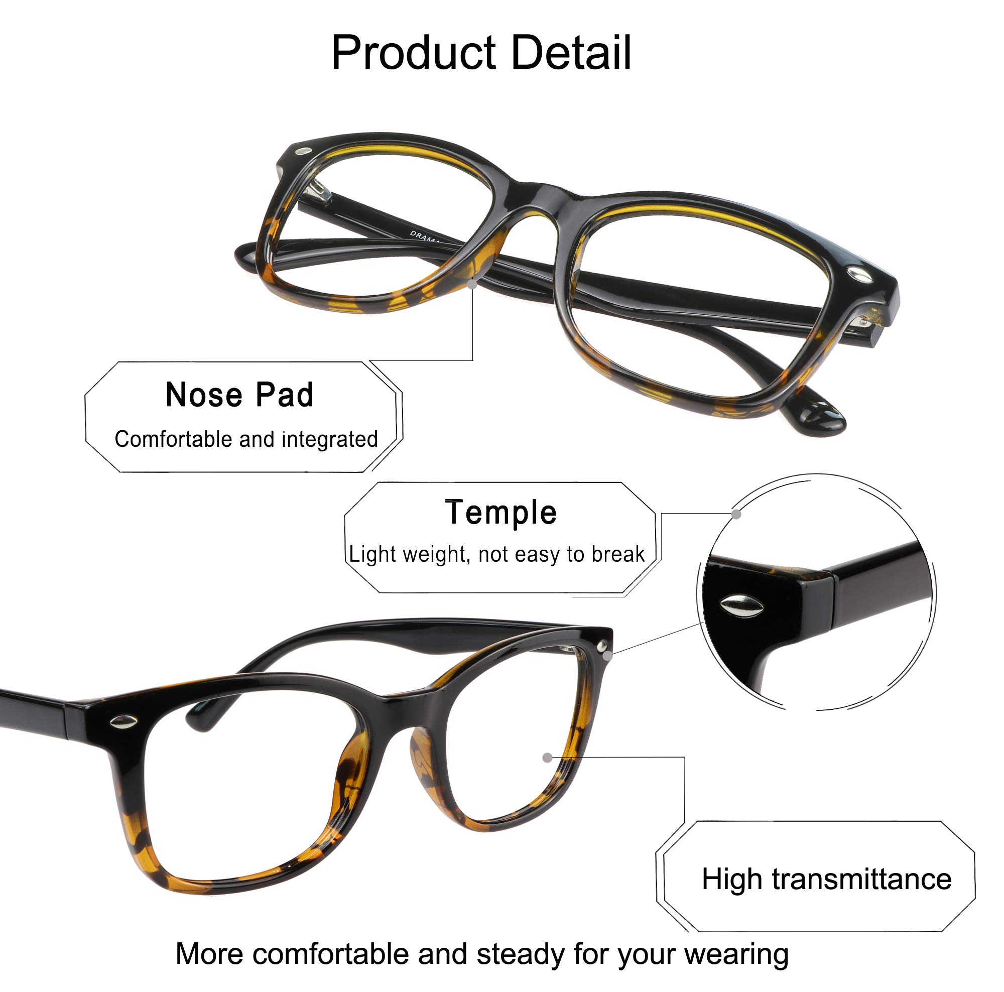 YEIN Blue Light Blocking Glasses - Photochromic Gray Anti Eyestrain Sunglasses for Computer, Reading & TV Use - UV Protection Eyewear for Women & Men | Perfect for Office Work, Gaming & Screen Time