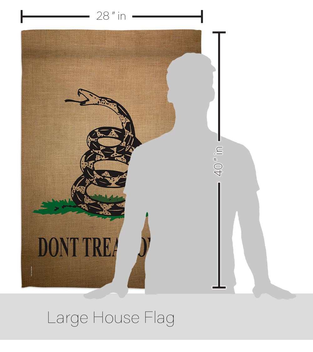 Breeze Decor Gadsden Americana Flag Set - 28