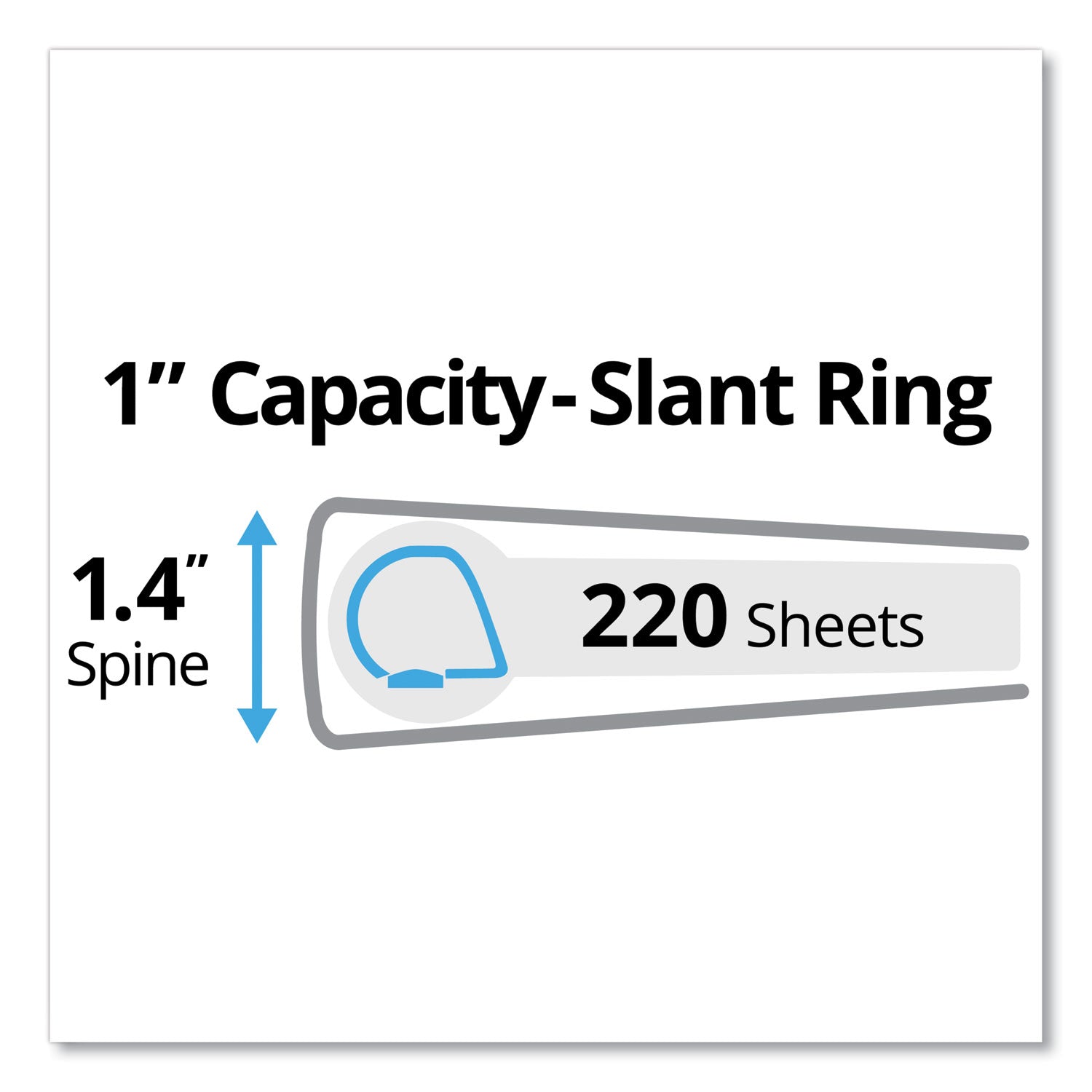 Avery® Durable 3-Ring Binder with DuraHinge™ Technology - 1