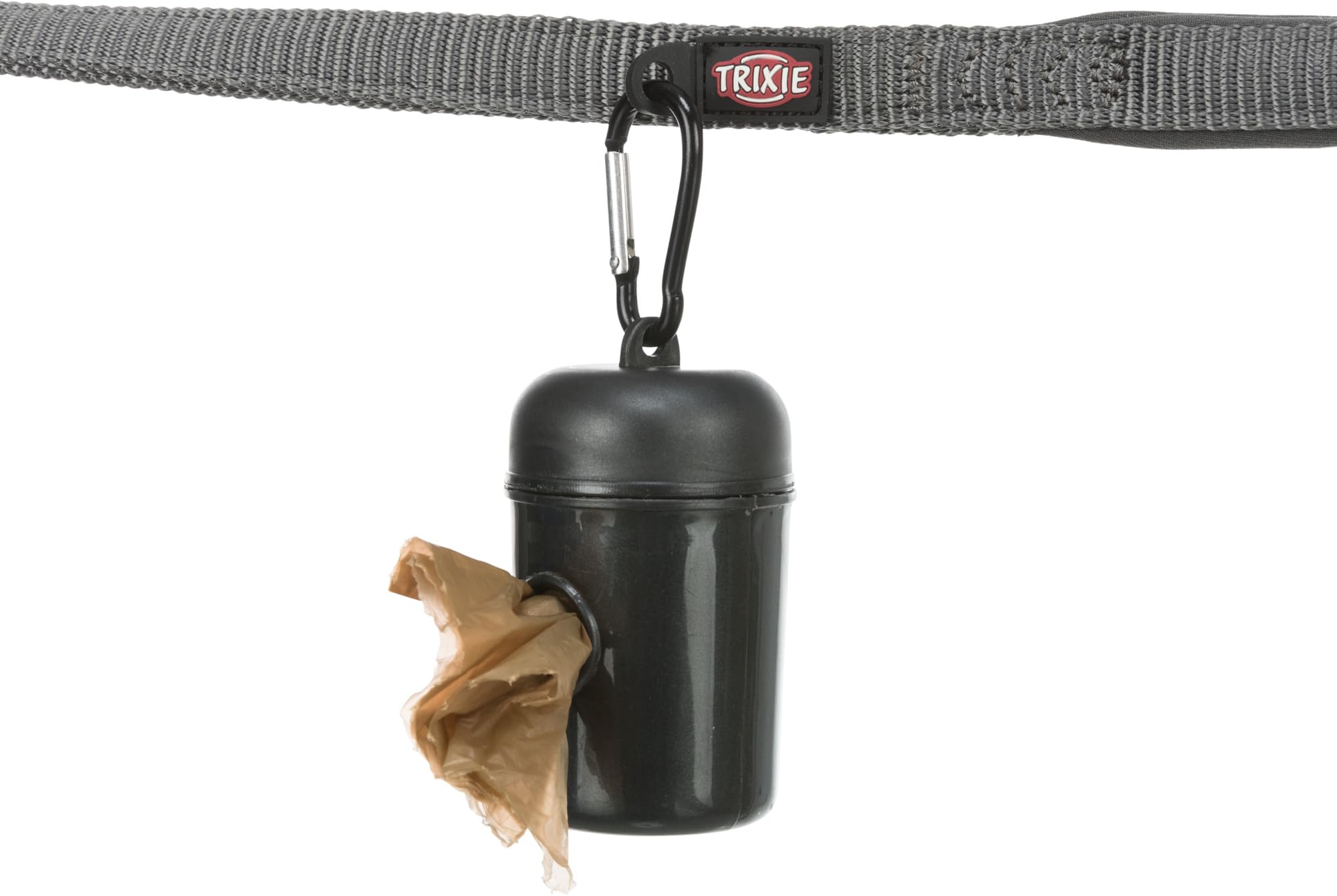 Trixie Dog Waste Pick Up Bag Dispenser with 2 Rolls of 20 Bags - Portable Poop Bags for Dogs, Leash Attachment, Eco-Friendly Pet Cleanup - Perfect for Walks, Parks & Travel