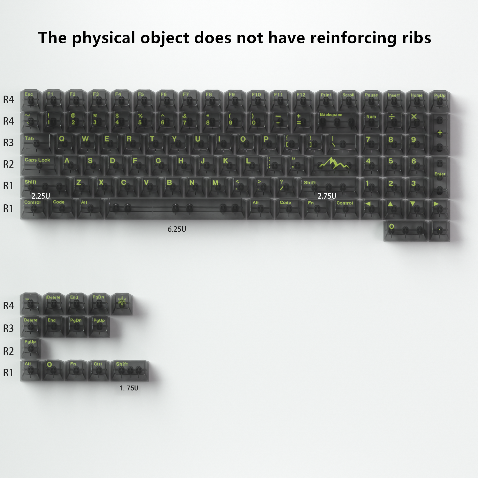 Premium PC Material UV Printed Mechanical Keyboard Keycaps - High Color Transparency, OEM Quality Keycap Set for Gaming & Typing