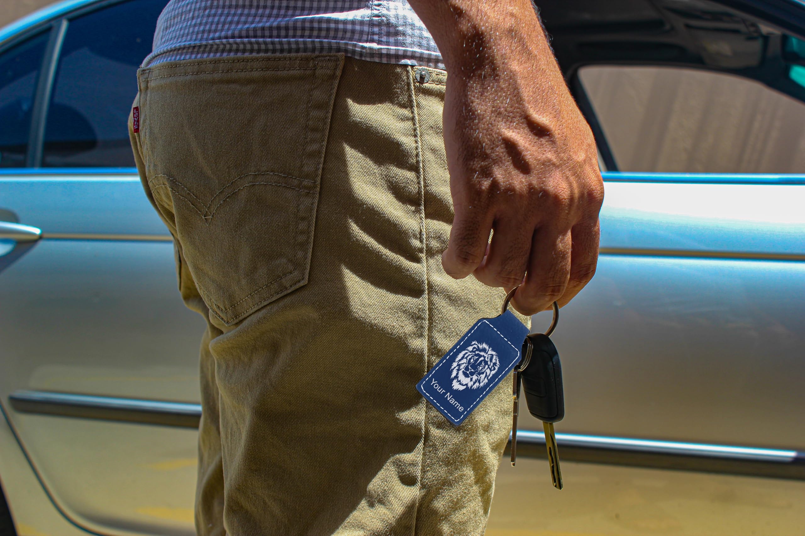 LaserGram Custom Engraved Rectangle Keychain - Tuna Fish Design - Personalized Gift for Fishing Lovers - Perfect for Keys, Backpacks, and Gifts