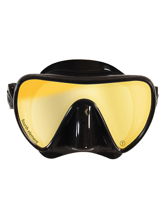 Fourth Element Scout Mask - Black Snorkeling & Scuba Diving Face Mask for Adults - Comfortable Anti-Fog Swim Mask for Ocean, Pool & Water Sports