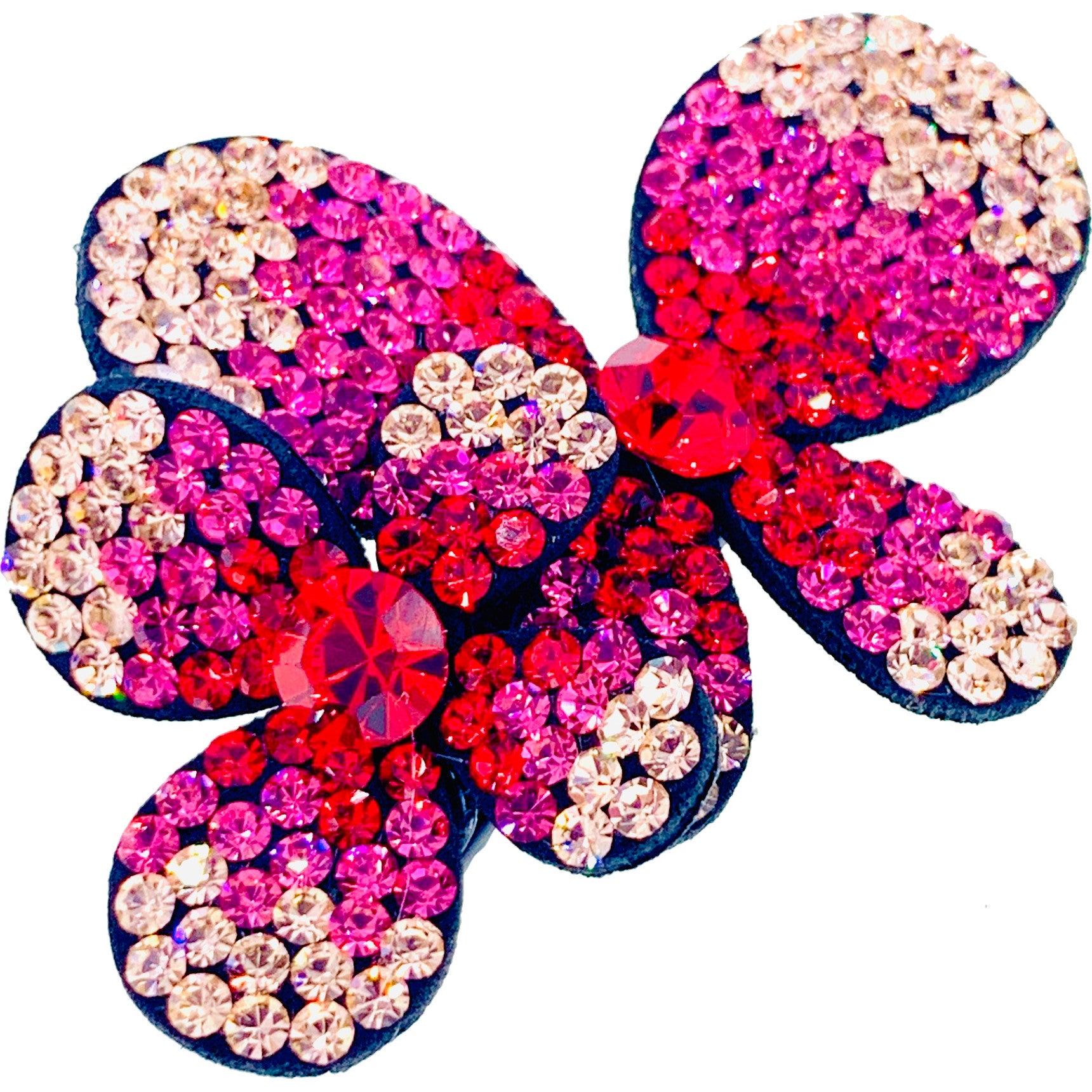Elegant Laurel Butterfly Hair Clip with Swarovski Crystals - Perfect for Weddings, Parties & Special Occasions