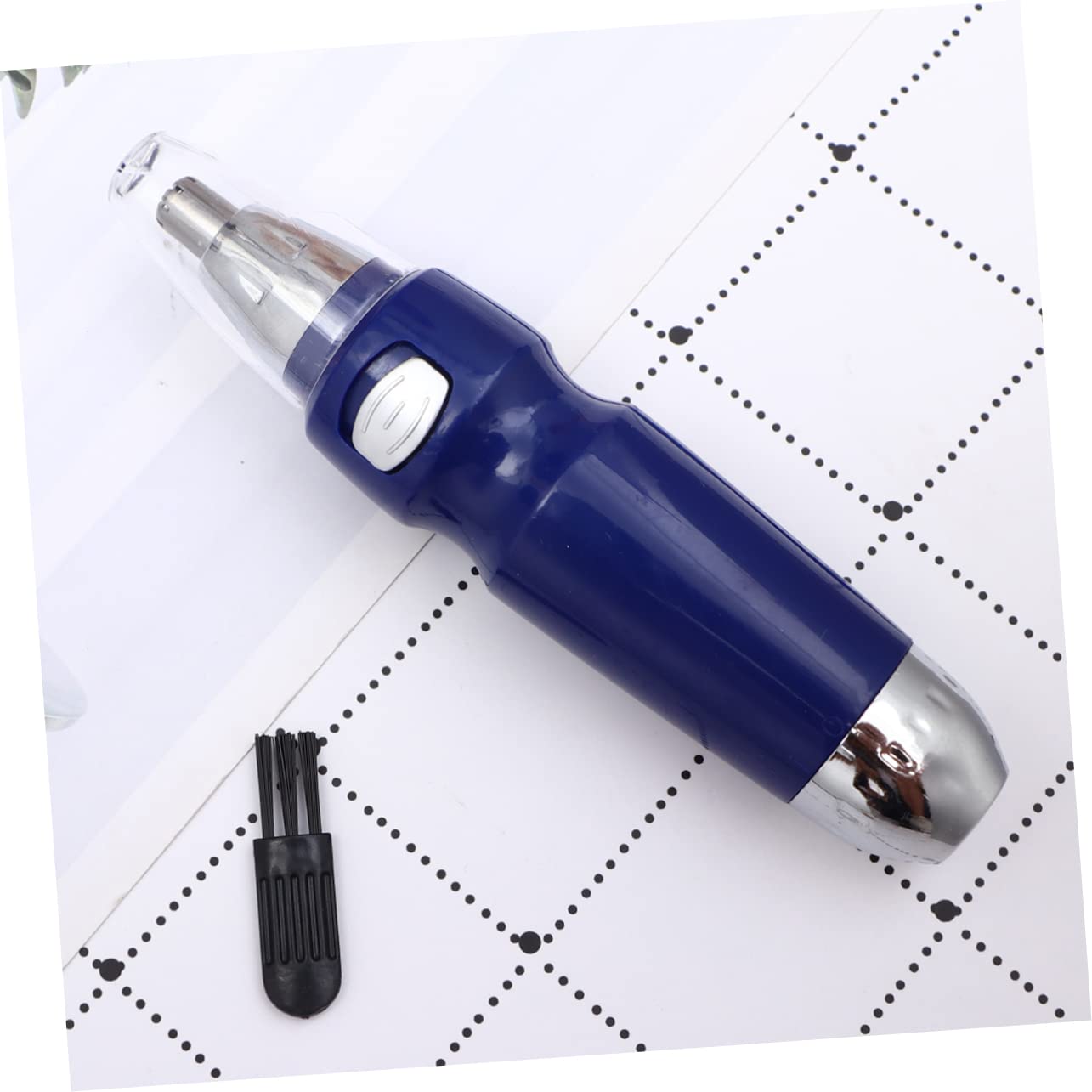 Housoutil 3-Piece Painless Nose & Ear Hair Trimmer Set - Rechargeable Facial Hair Remover for Men, Eyebrow Shaper & Nose Hair Cutter - Blue (Perfect for Travel, Grooming Kits & Personal Care)