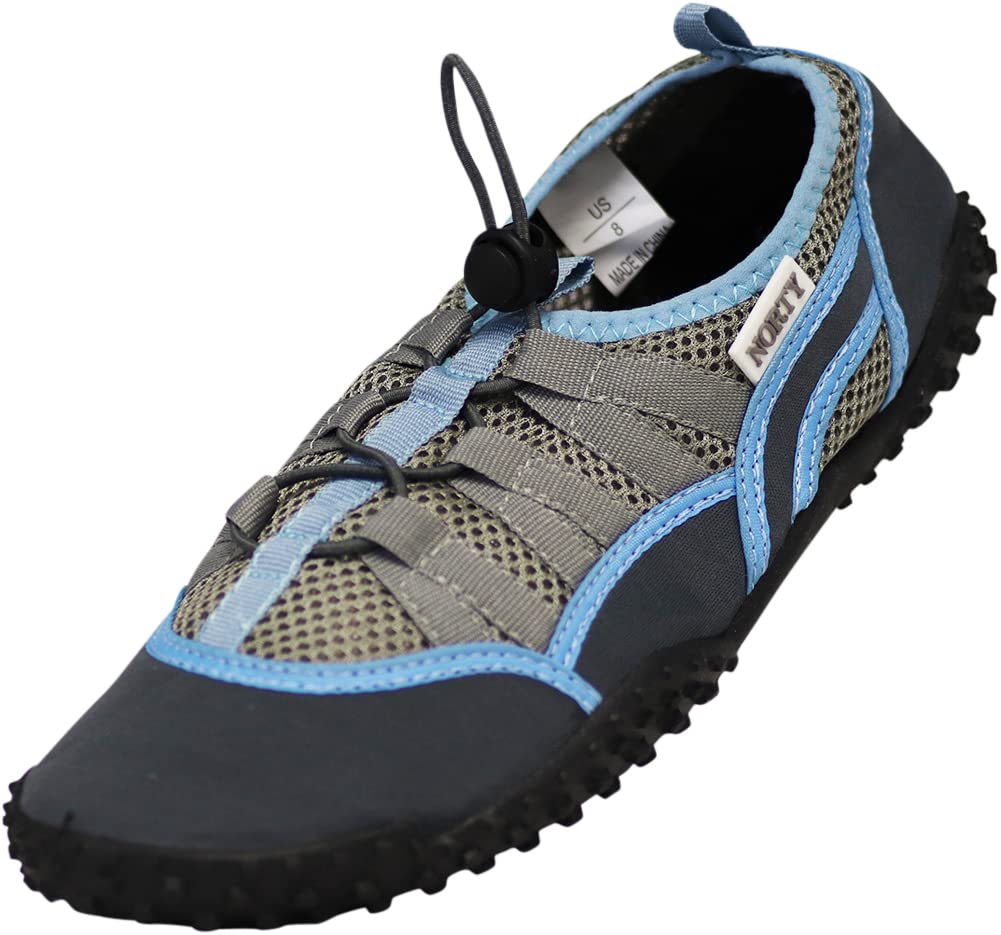 NORTY Wave Aqua Sock Water Shoes for Men - Quick-Dry Swim Beach Shoes with Drainage Holes - Lightweight & Comfortable for Swimming, Surfing, Kayaking & Water Sports