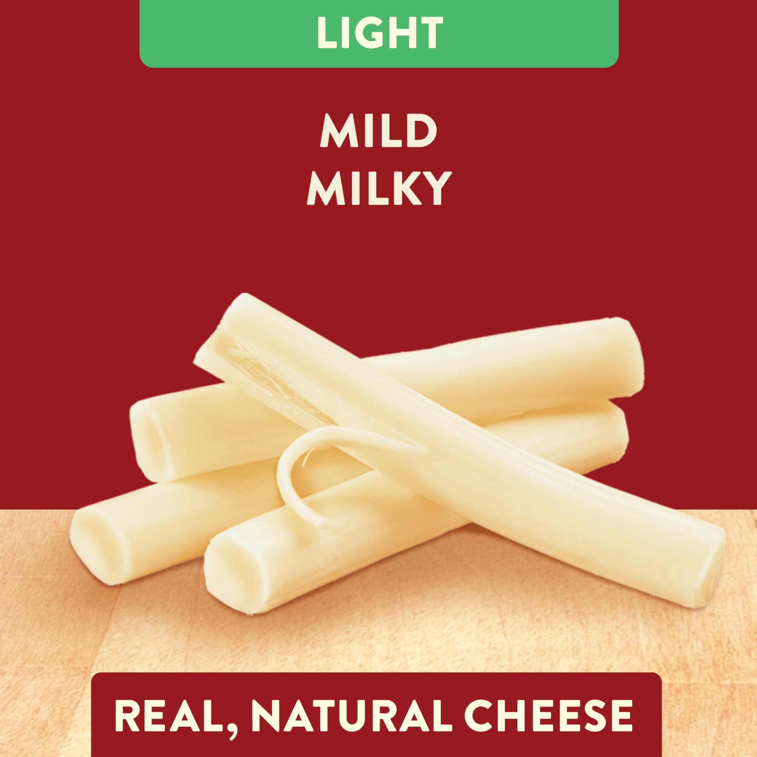 Sargento Light String Cheese Snacks - Reduced Fat Low Moisture Part-Skim Mozzarella Natural Cheese (12 Count) | Healthy On-The-Go Snack for Kids, Lunch Boxes & Keto Diet