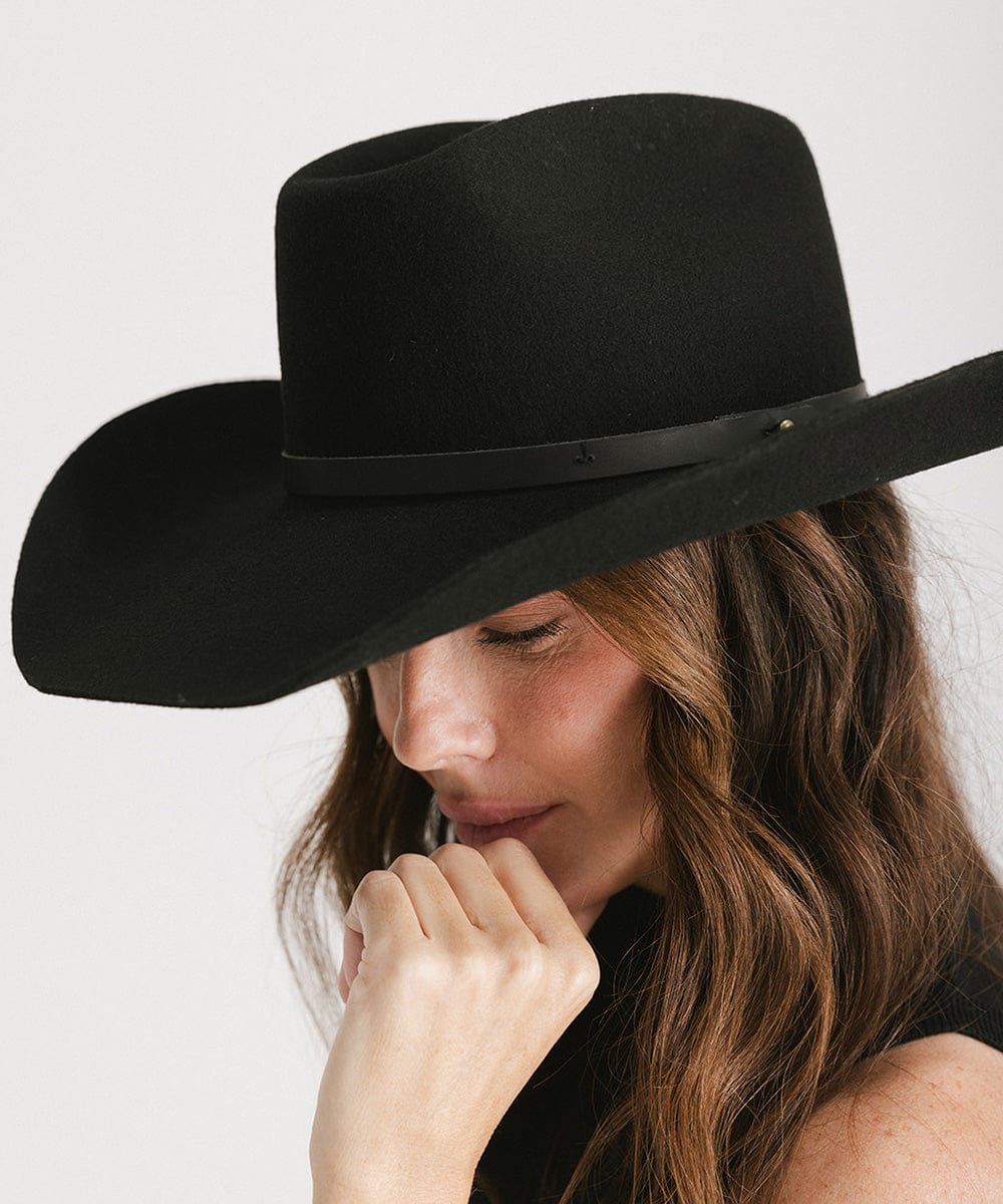 Shane Genuine Leather Cowboy Hat for Men & Women - Western Rodeo Style Sun Protection - Perfect for Country Music Festivals, Rodeos & Outdoor Adventures