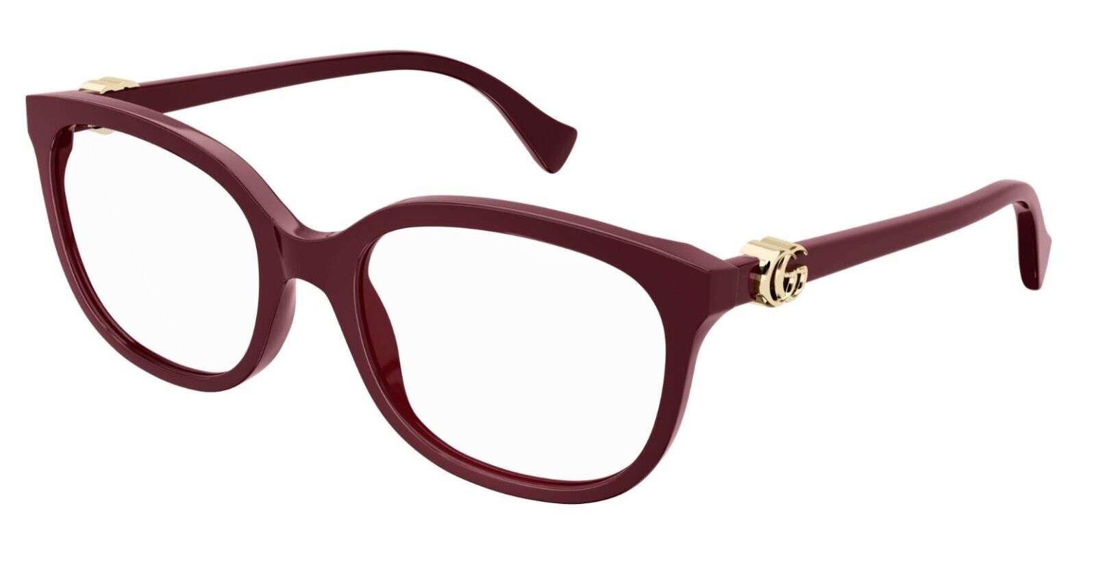 Gucci GG1075O 006 Burgundy Soft Square Women's Eyeglasses