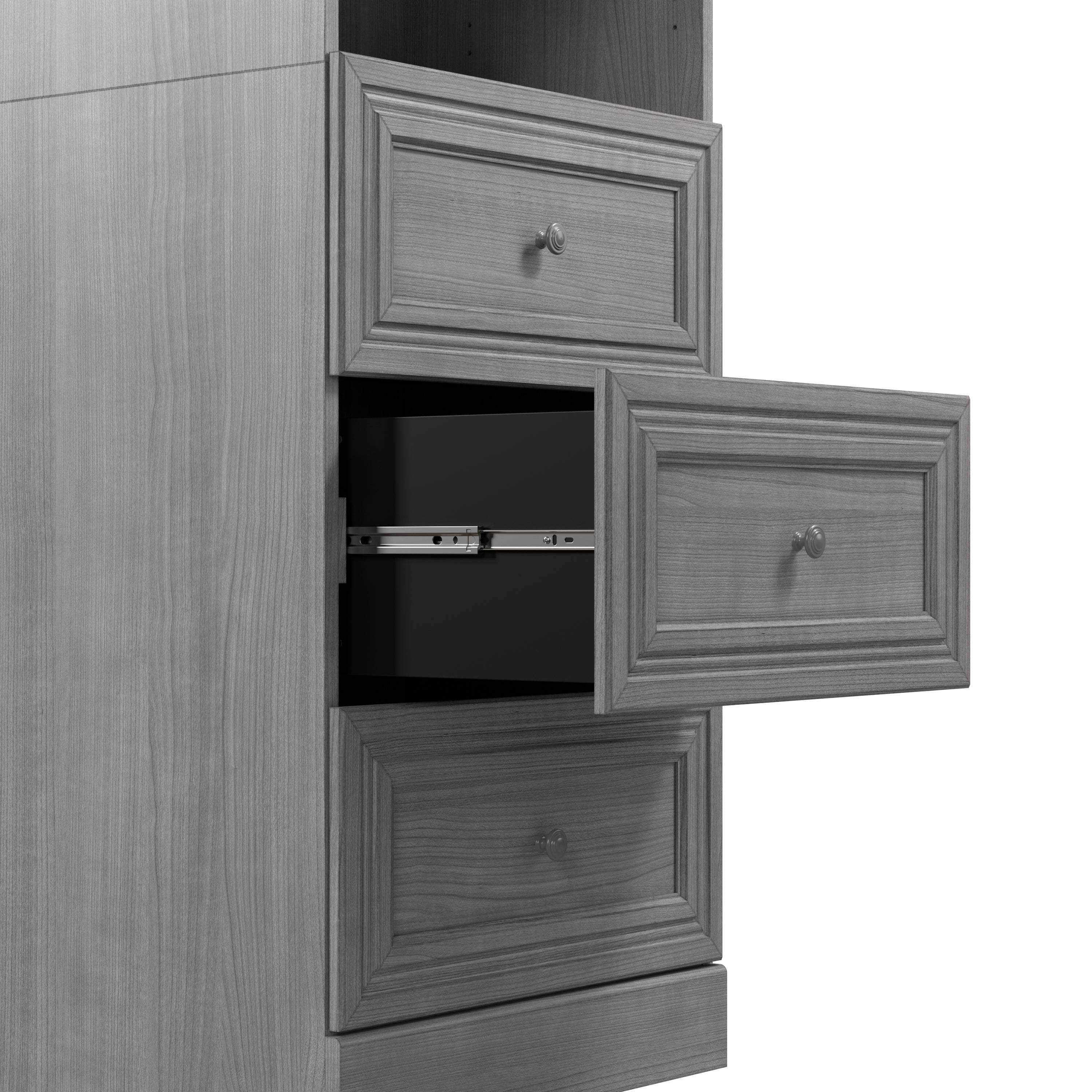 86W Closet Organizer with Drawers - Space Saving Storage Solution for Bedroom, Closet & Office (2 Color Options)