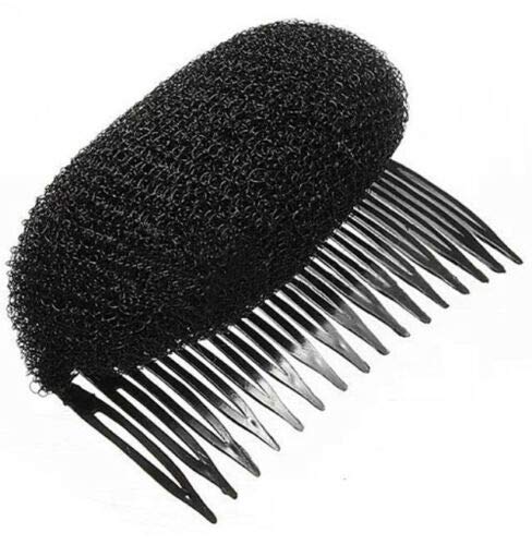 HiiBaby Volume Inserts Hair Clip - Bump It Up Bouffant Hair Comb & Bun Maker - Crown Shapers Hair Accessories for Women (Black) - Perfect for Updos, Ponytails & Special Occasions
