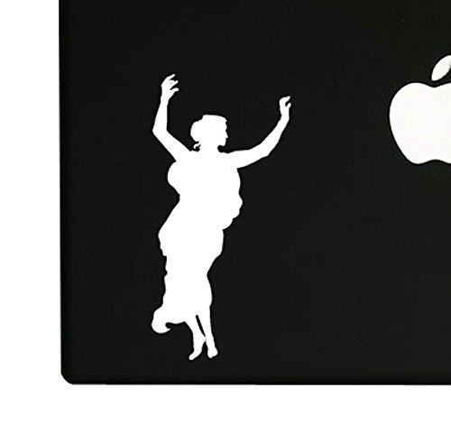 5 Inch White Vinyl Aphrodite God Decal Sticker - Durable, Weatherproof, Easy to Apply for Cars, Laptops, Windows, and Home Decor