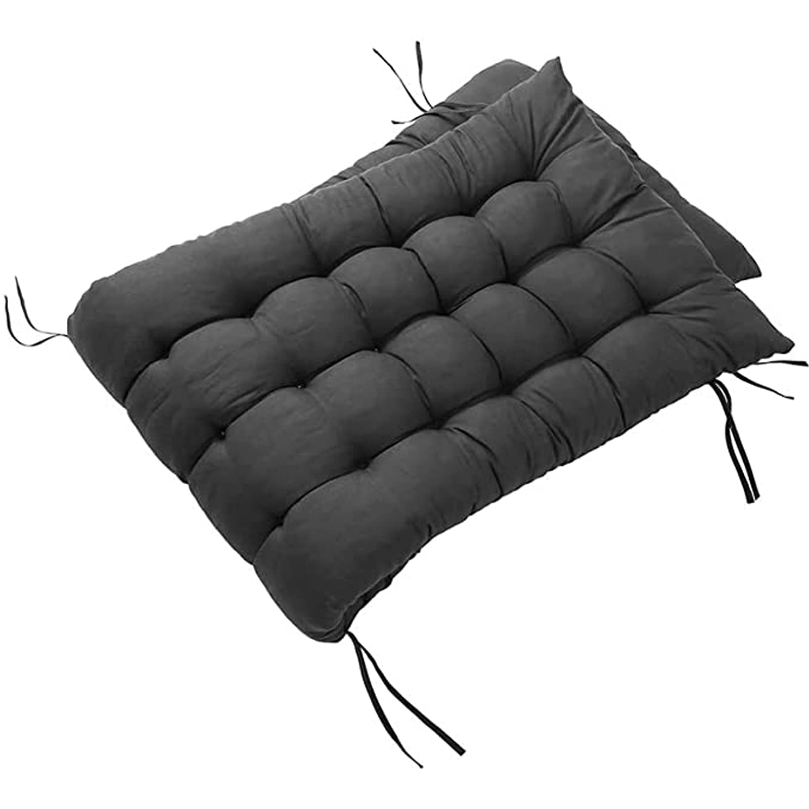 Outdoor Patio Garden Chair Seat Cushion - Non-Slip Washable Chaise Lounge & Swing Bench Pad with Ties (43.3x15.75 Inches, Red) - Perfect for Backyard, Poolside, Deck & Indoor Furniture
