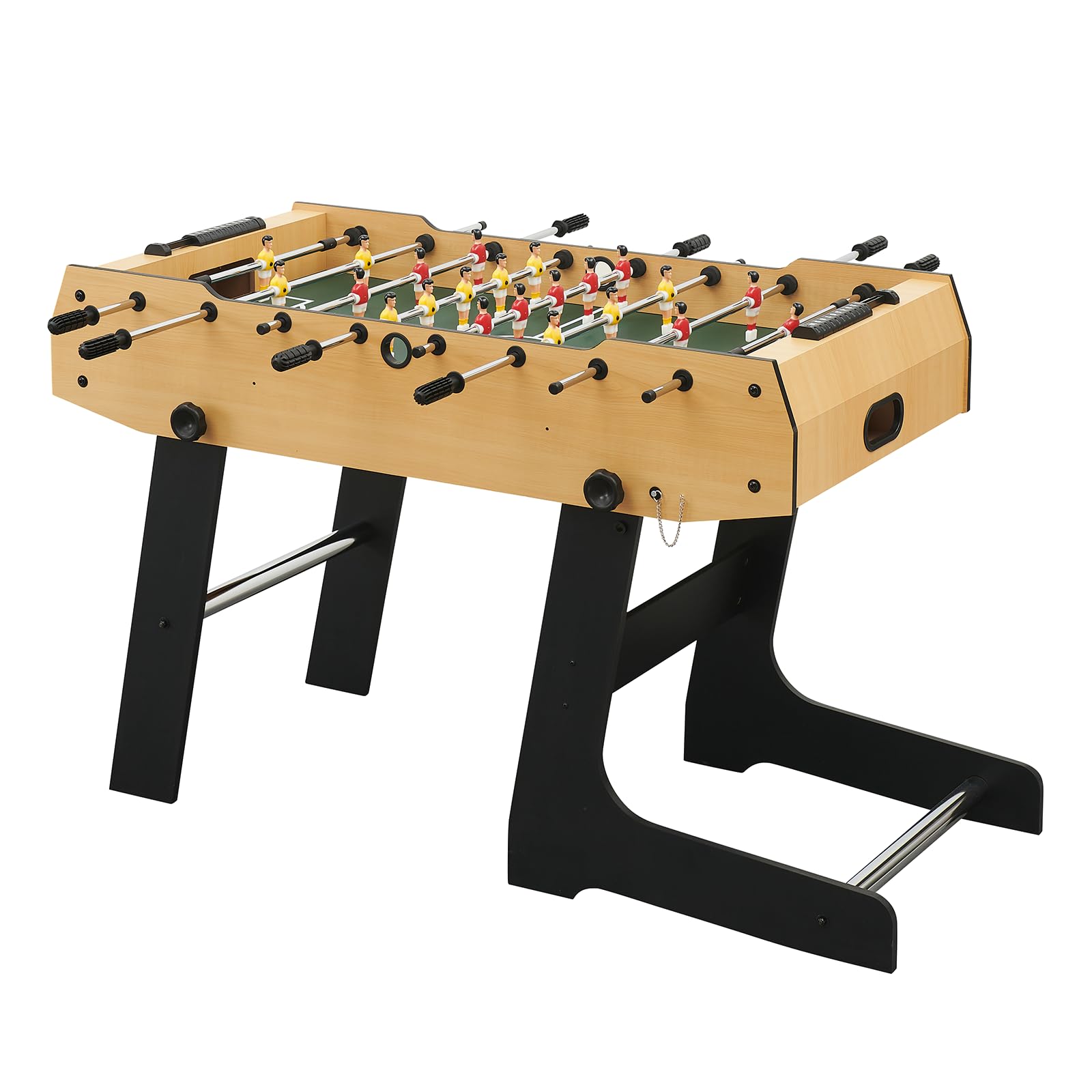 IDEALHOUSE 48” Foldable Foosball Table for Adults & Kids - 26 Soccer Players - Space-Saving Indoor/Outdoor Game Table for Home, Game Room, Parties & Backyard Fun