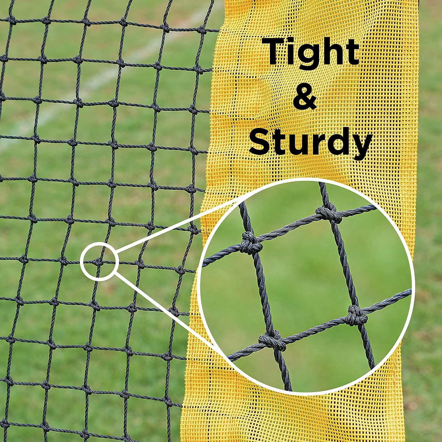 6ft x 4ft Lacrosse Rebounder Net - Baseball & Softball Training Net with Carry Bag | Perfect for Backyard Practice, Team Drills & Solo Training Sessions