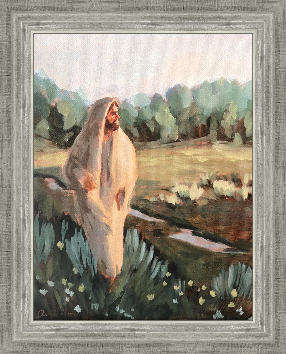 Be Thou Humble by Amber Whitworth - Inspirational Christian Wall Art for Home & Office Decor - Perfect for Living Room, Bedroom, or Gift