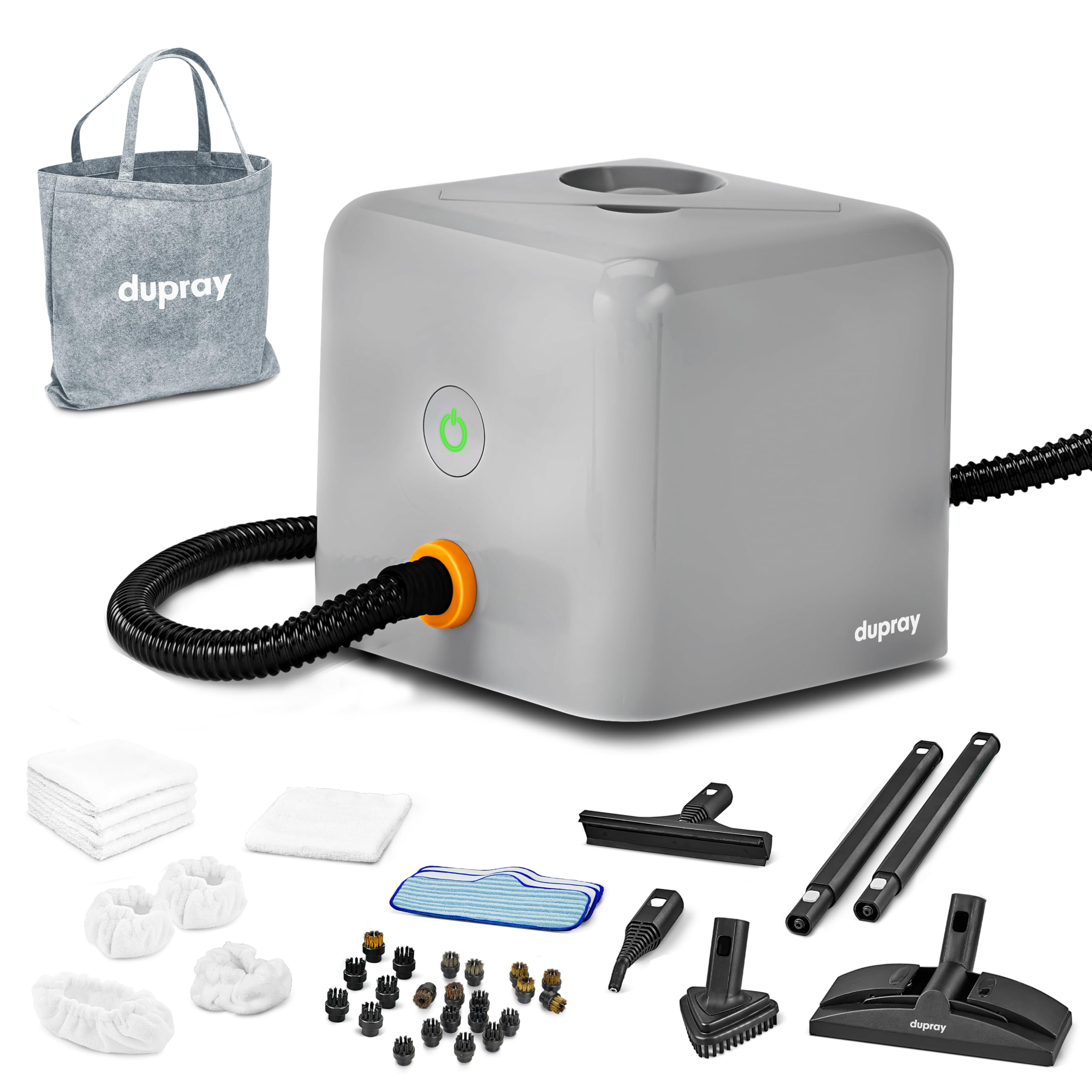 Dupray NEAT Plus™ Steam Cleaner with 40-Piece Accessory Kit - Powerful Multi-Purpose Steamer for Deep Cleaning Floors, Upholstery, Grout, Tiles & More | Ideal for Home, Kitchen, Bathroom & Car Detailing