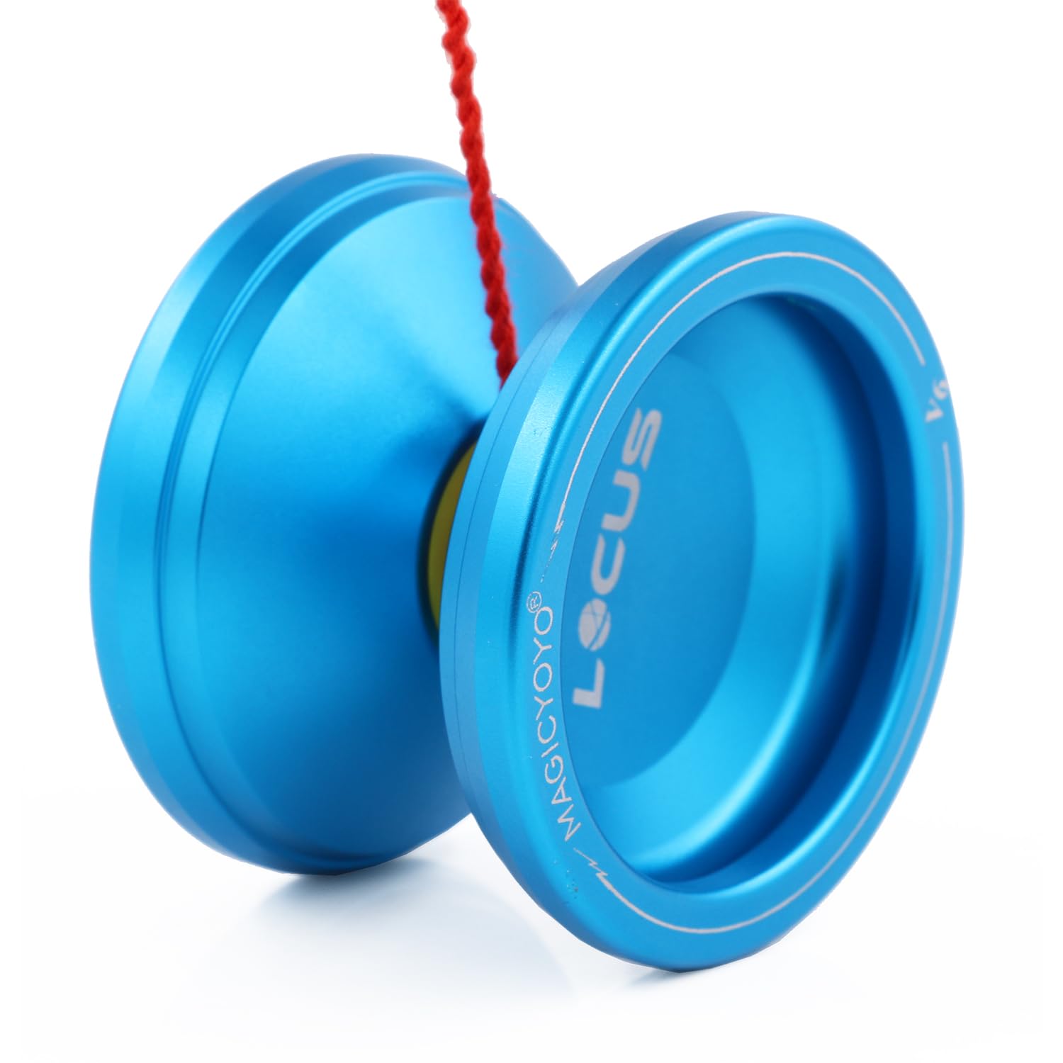 MagicYoYo V6 Locus Professional Metal Yo-Yo for Kids, Teens & Adults - Beginner to Advanced Level with Glove, Storage Bag & 5 Strings Kit (Deep Blue) - Perfect for Practice, Tricks, Competitions & Stress Relief