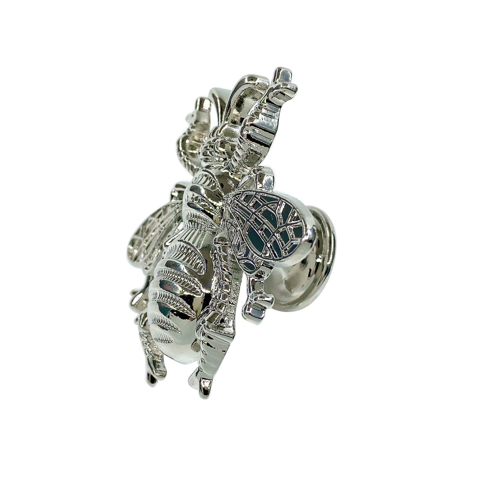 Bee Knob Drawer Pulls - Silver Cabinet Handles for Dresser, Wardrobe & Kitchen Decor - Spring Floral Garden Insect Theme (Set of 4) - Perfect for Home Renovation & DIY Furniture Upgrade