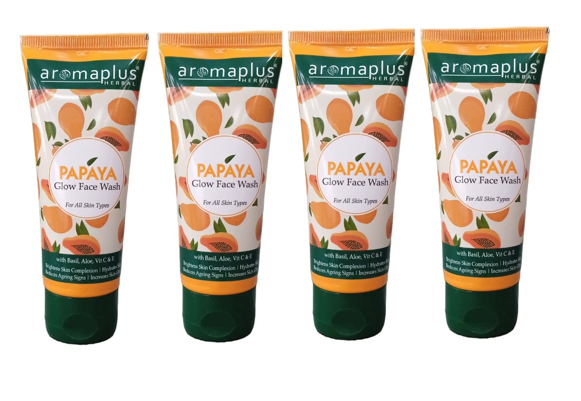 Aromaplus Papaya Glow Face Wash - 8.5oz Brightening & Exfoliating Cleanser for Glowing Skin | Gentle Daily Facial Cleanser for All Skin Types | Perfect for Morning & Night Routine