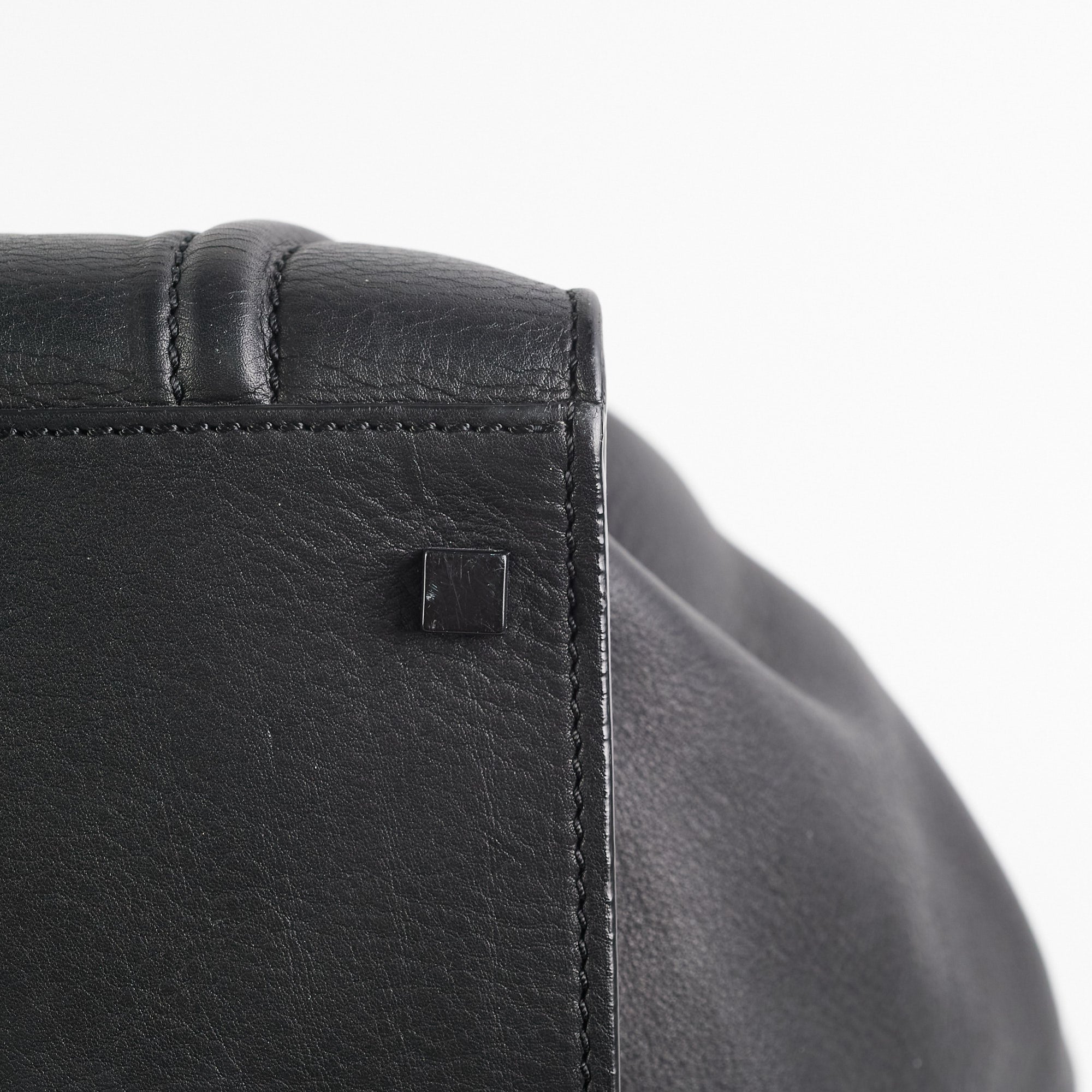 Celine Luggage Phantom Large Black Leather Tote Bag for Women - Stylish Designer Handbag for Work, Travel & Everyday Use