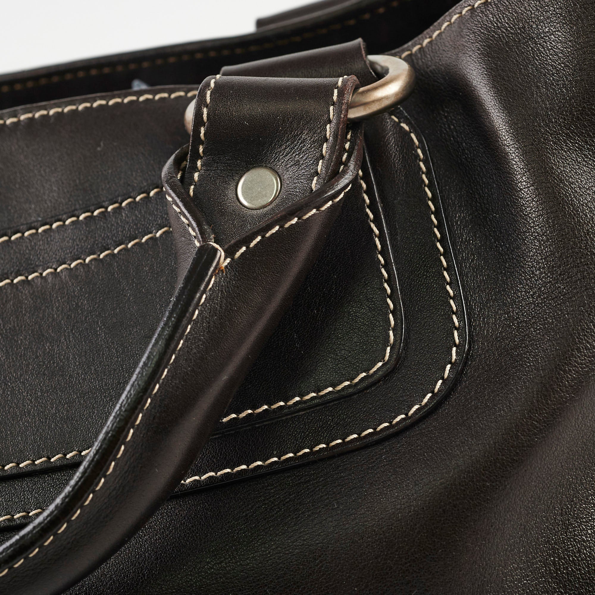 Celine Leather Boogie Bag for Women - Genuine Leather Designer Handbag Black - Perfect for Work, Travel & Evening Events