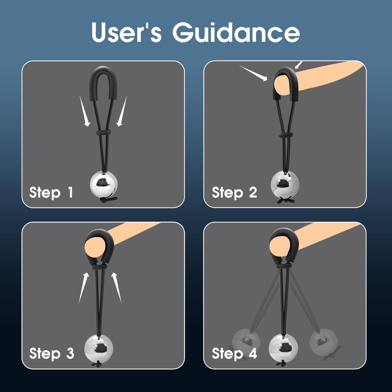 6OZ Metal Penis Stretcher - Adjustable Male Enhancement Device for Physical Exercise & Enlargement | Penis Extender Toy for Men | Gym, Bedroom & Private Use (1PC Ball Included)