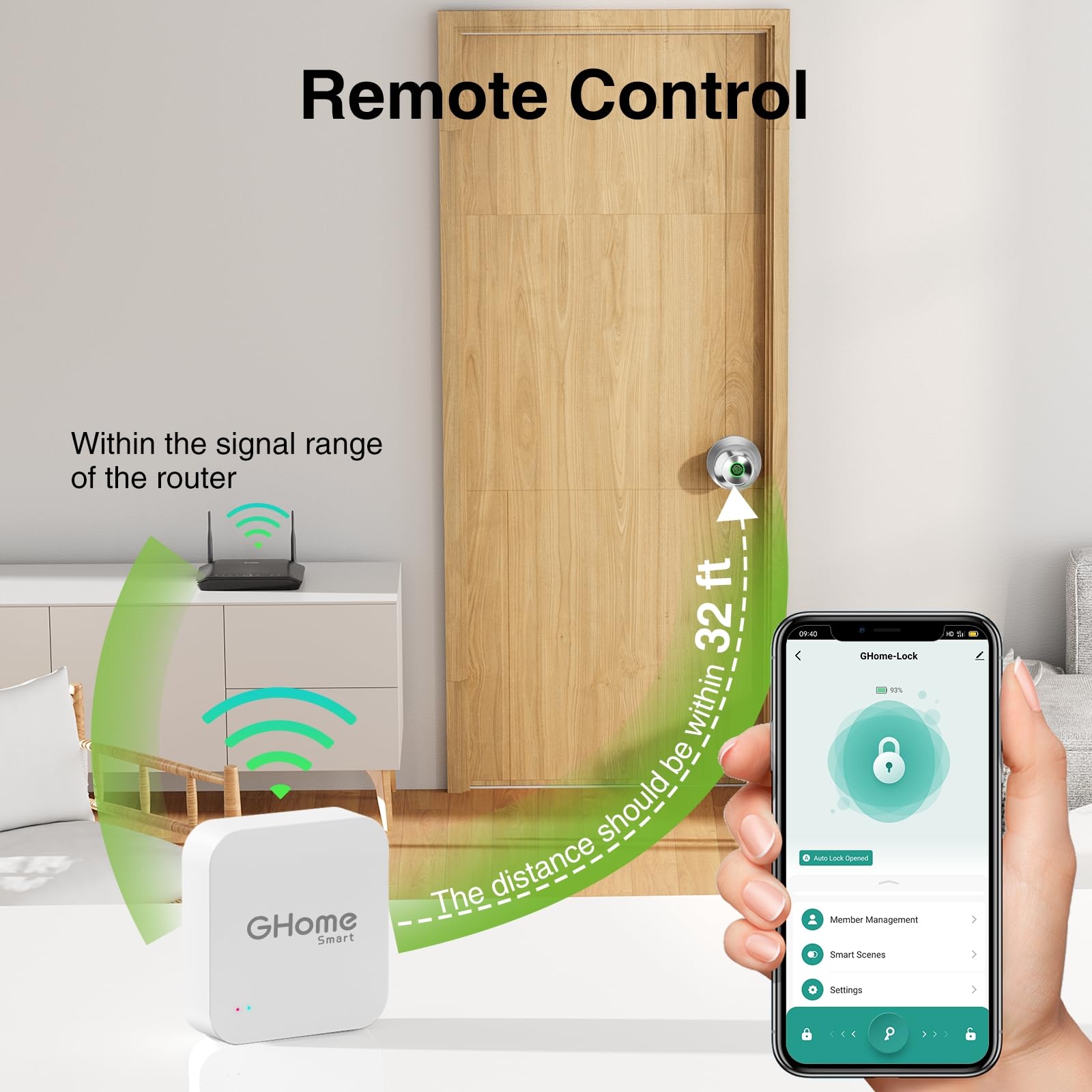 GHome Smart Tuya Bluetooth & WiFi Gateway - Mini Hub for Smart Door Locks & Tuya Devices | Compatible with Alexa, Google Assistant & Smart Life App | Remote Control via 2.4GHz WiFi | Perfect for Smart Home Automation & Security Systems