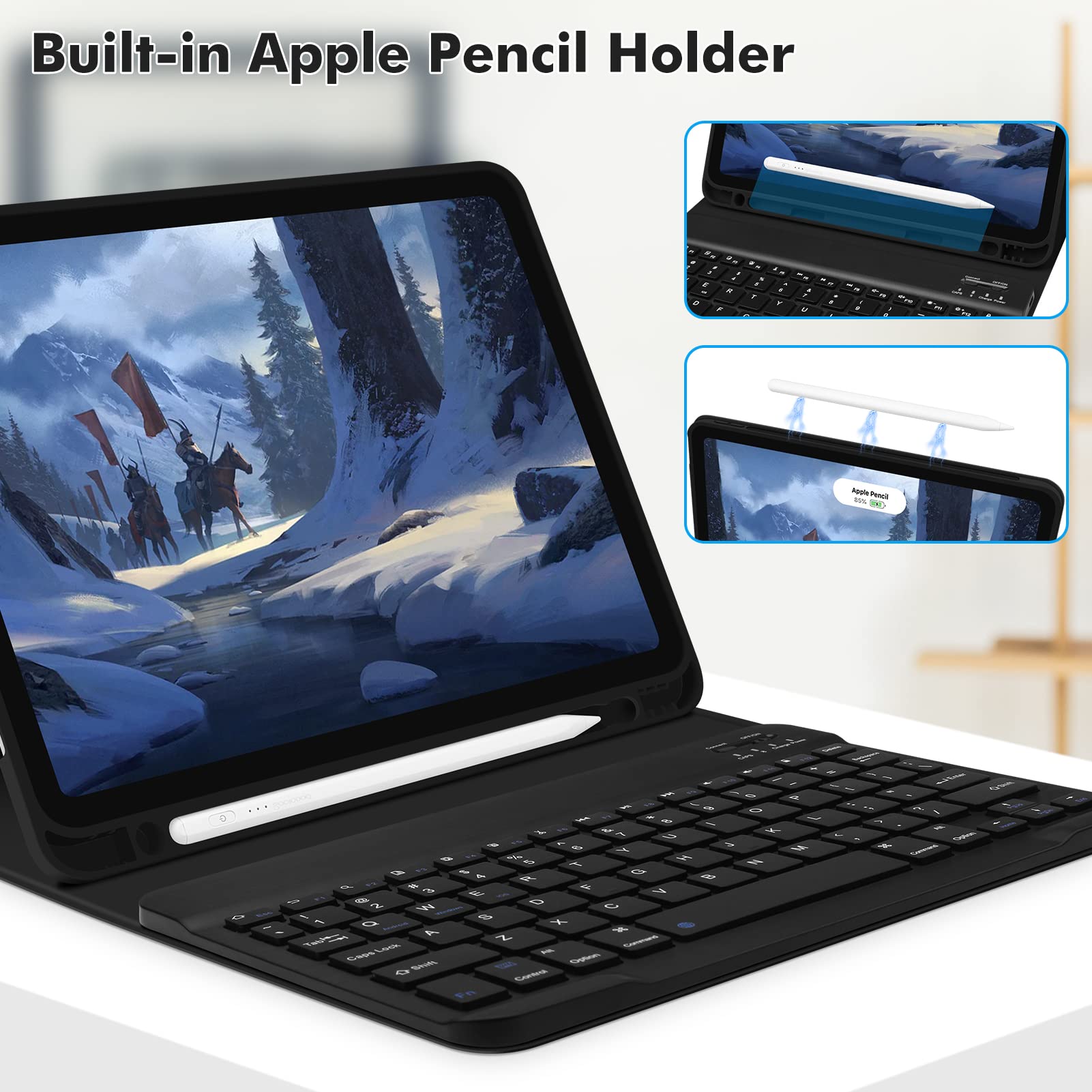GOKOCO Detachable Bluetooth Keyboard Case for iPad Air 11