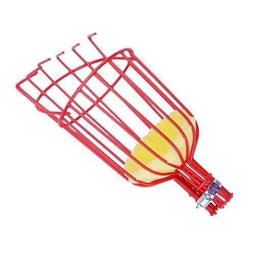 **Melitt Outdoor Deep Basket Garden Tool - Heavy Duty Metal Fruit Picker & Catcher for Harvesting Apples, Peaches, Pears - Perfect for Orchard, Farm, and Home Garden Use**