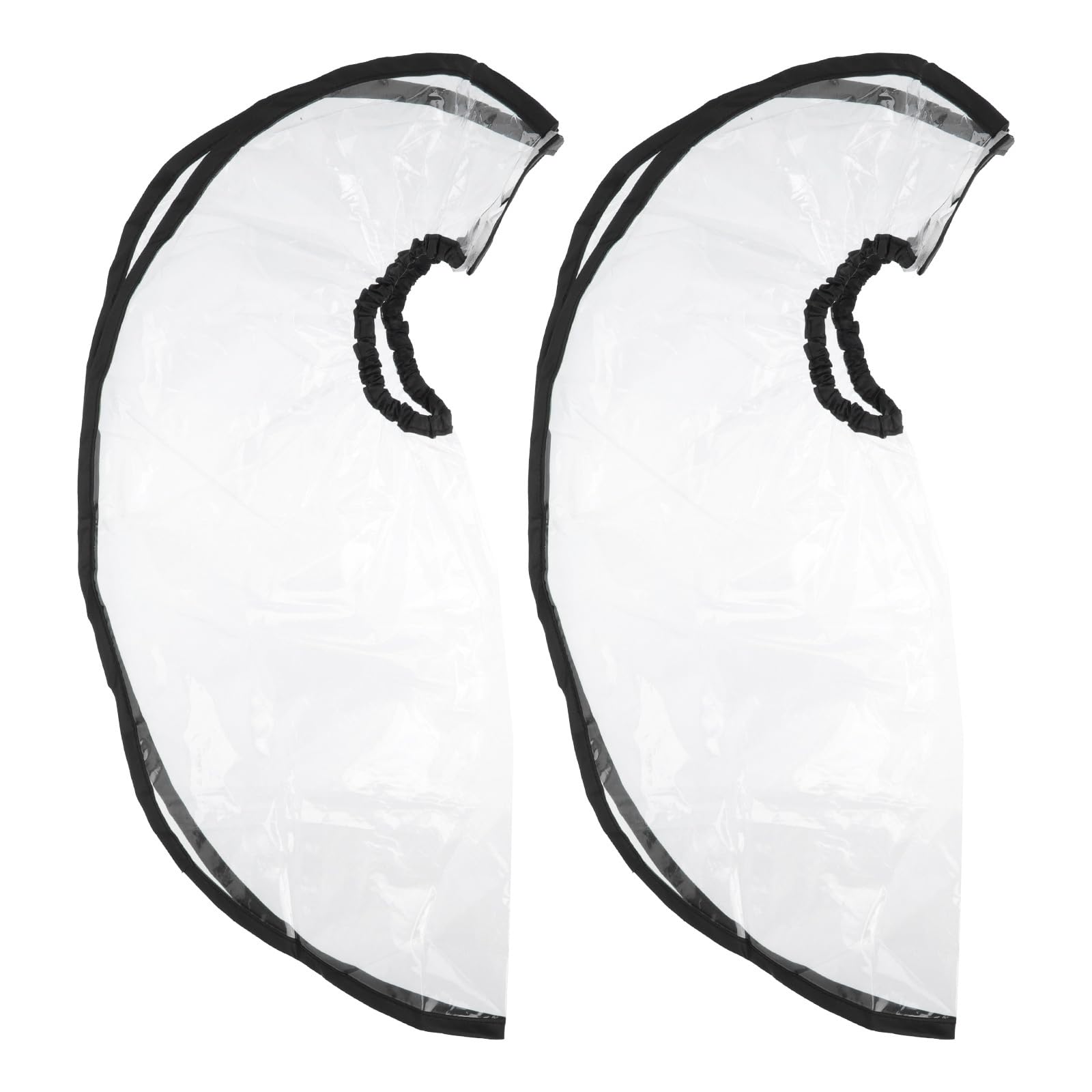 Beaupretty 2-Pack Adjustable Clear Shampoo Funnel Cape - Plastic Barber Salon Hair Dye Washing Bib Shawl for Hair Coloring, Washing & Styling - Perfect for Salons, Home Hair Care & DIY Hair Treatments