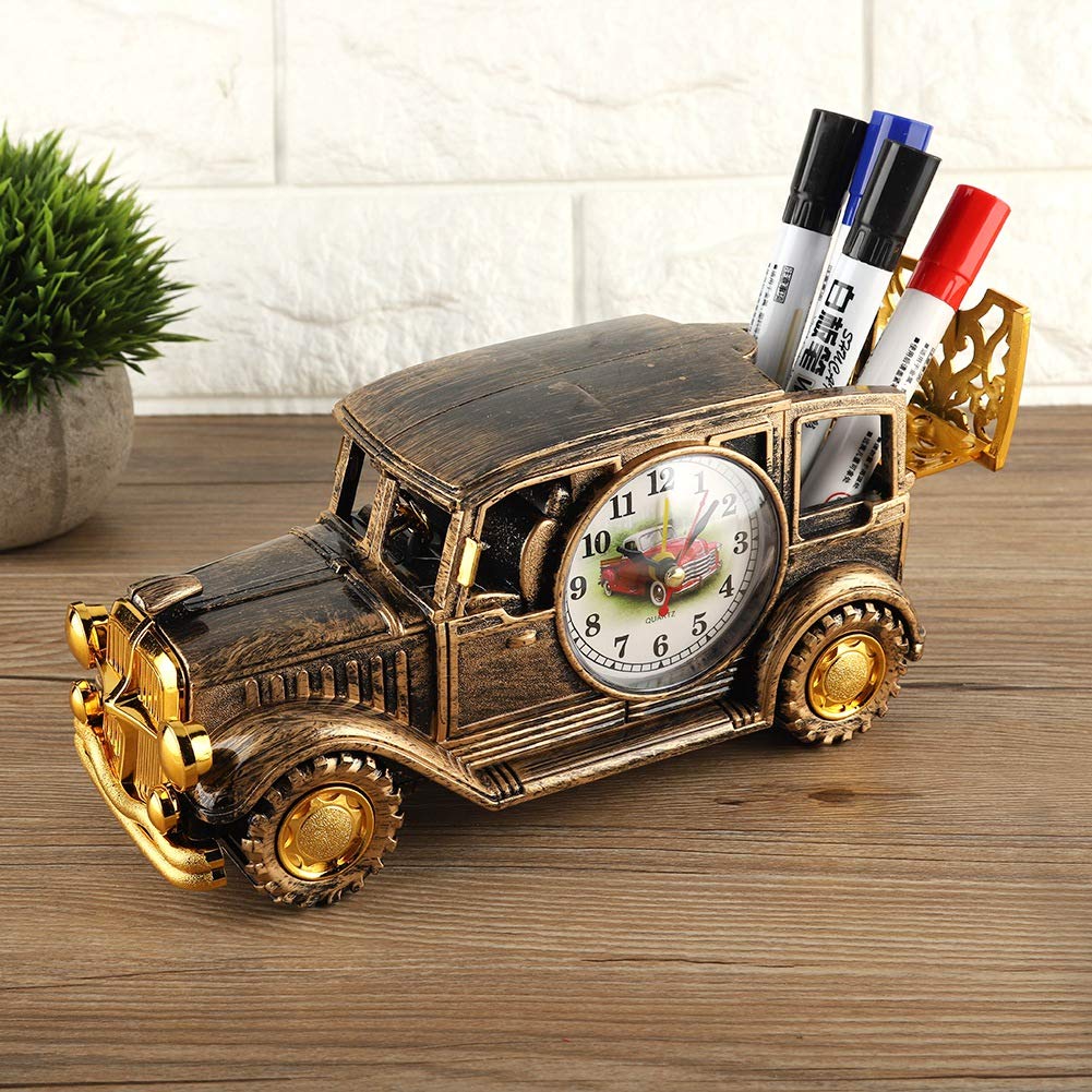 Vintage Digital Alarm Clock with Snooze Function - Classic Bronze Desk Clock for Bedroom, Office & Home Use | Multi-Function Timepiece with LED Display & Night Light