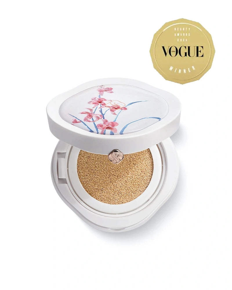 Flawless Jade Breathable Longwear Cushion Foundation - Ode to Embroidery Collection | Lightweight, Buildable Coverage for All-Day Wear | Perfect for Daily Makeup & Special Occasions