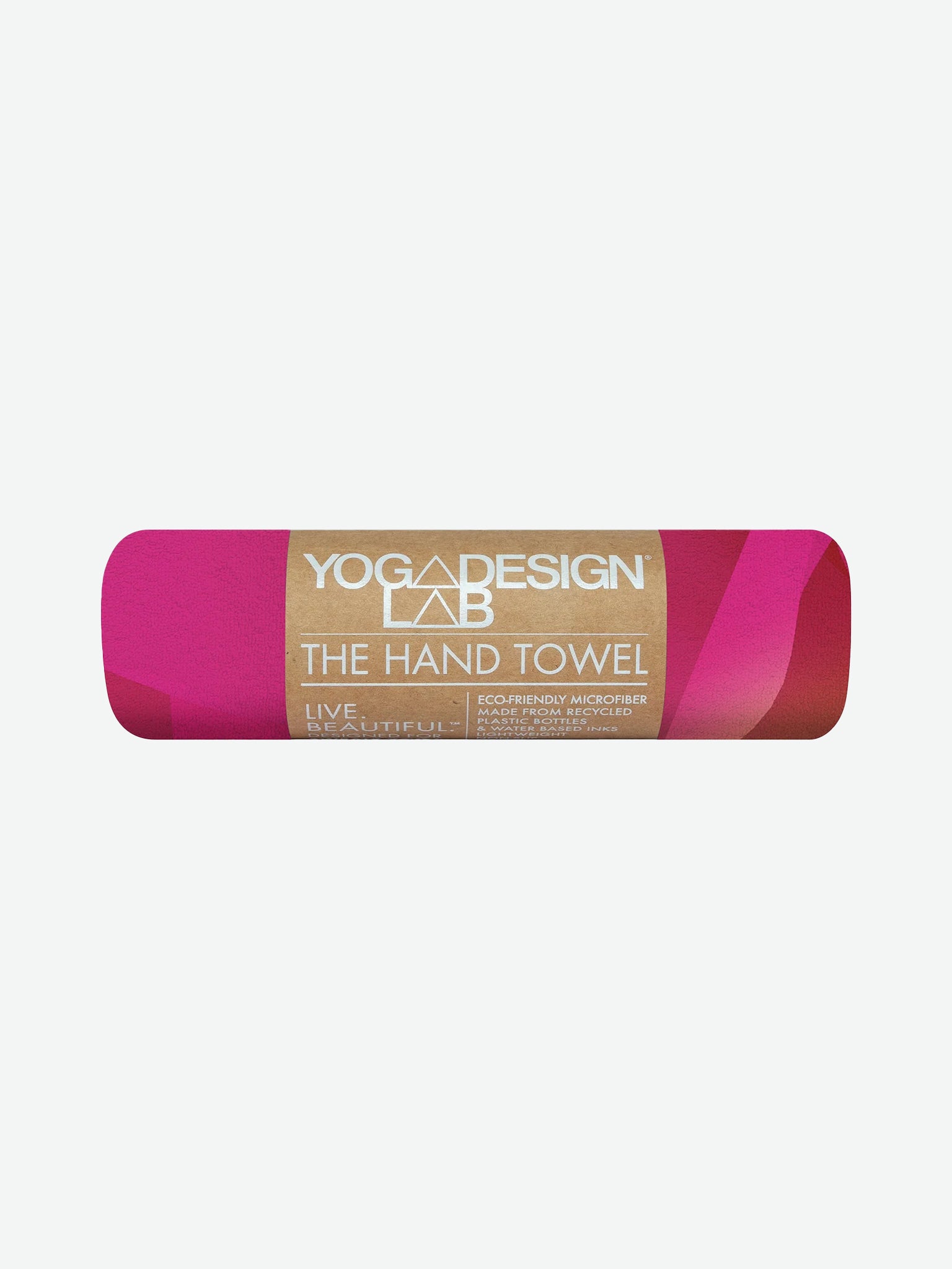 Yoga Design Lab Non-Slip Hand Towel - Premium Rose Pink Yoga Towel for Hot Yoga, Pilates & Gym - Quick Dry & Eco-Friendly for Workouts & Fitness