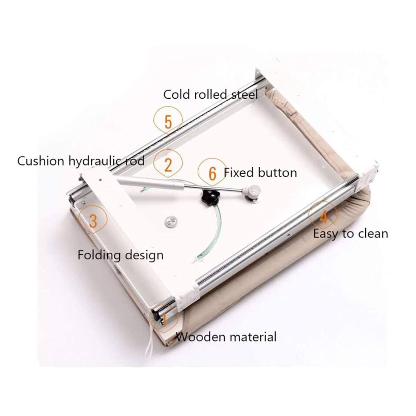 Retractable Pull-Out Ironing Board with Heat Resistant Cover - Space Saving Wall Mounted Iron Board for Closet or Cabinet - Perfect for Small Apartments, Laundry Rooms & RV Living