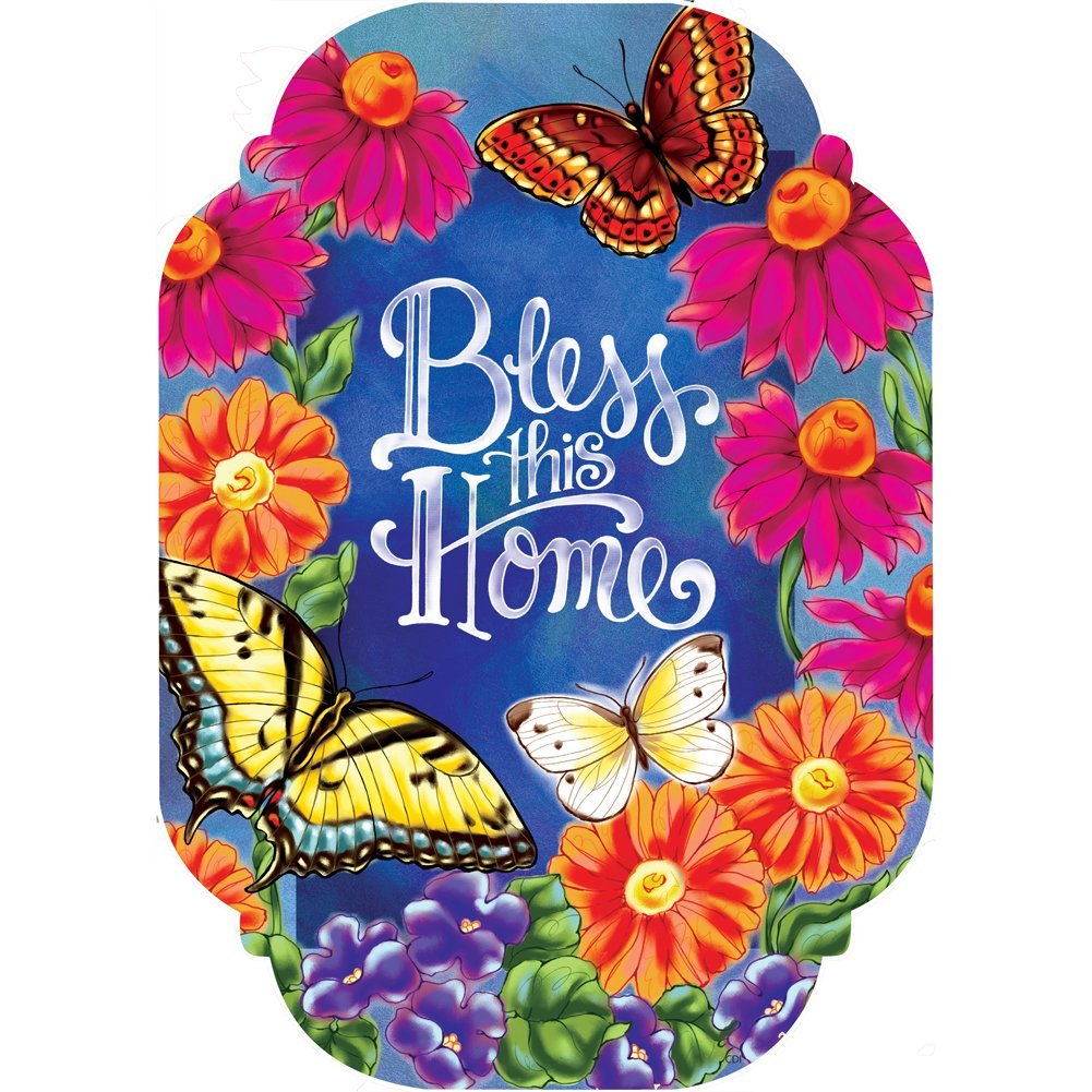 Custom Home Decor - Bless This Home for Wall & Shelf Display