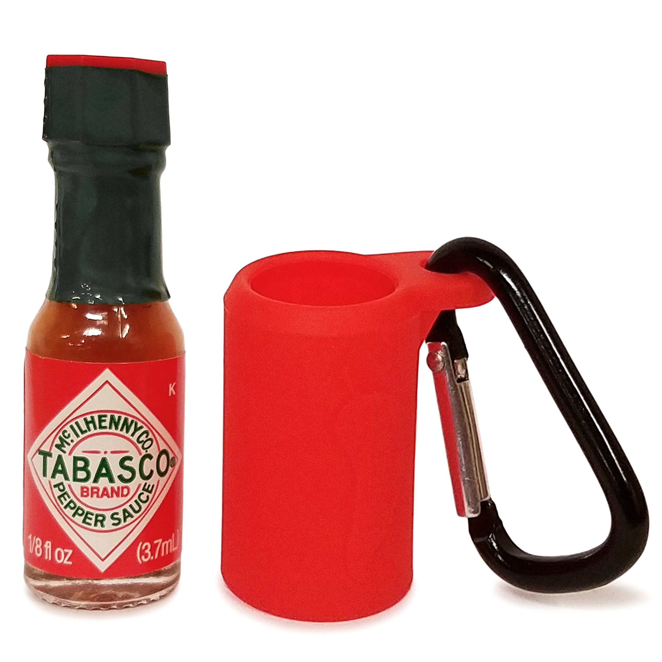 Tabasco Sauce Keychain with Mini Bottle - Refillable Travel Hot Sauce for Keys, Purse & Outdoor Adventures | Original Flavor, Durable & Portable