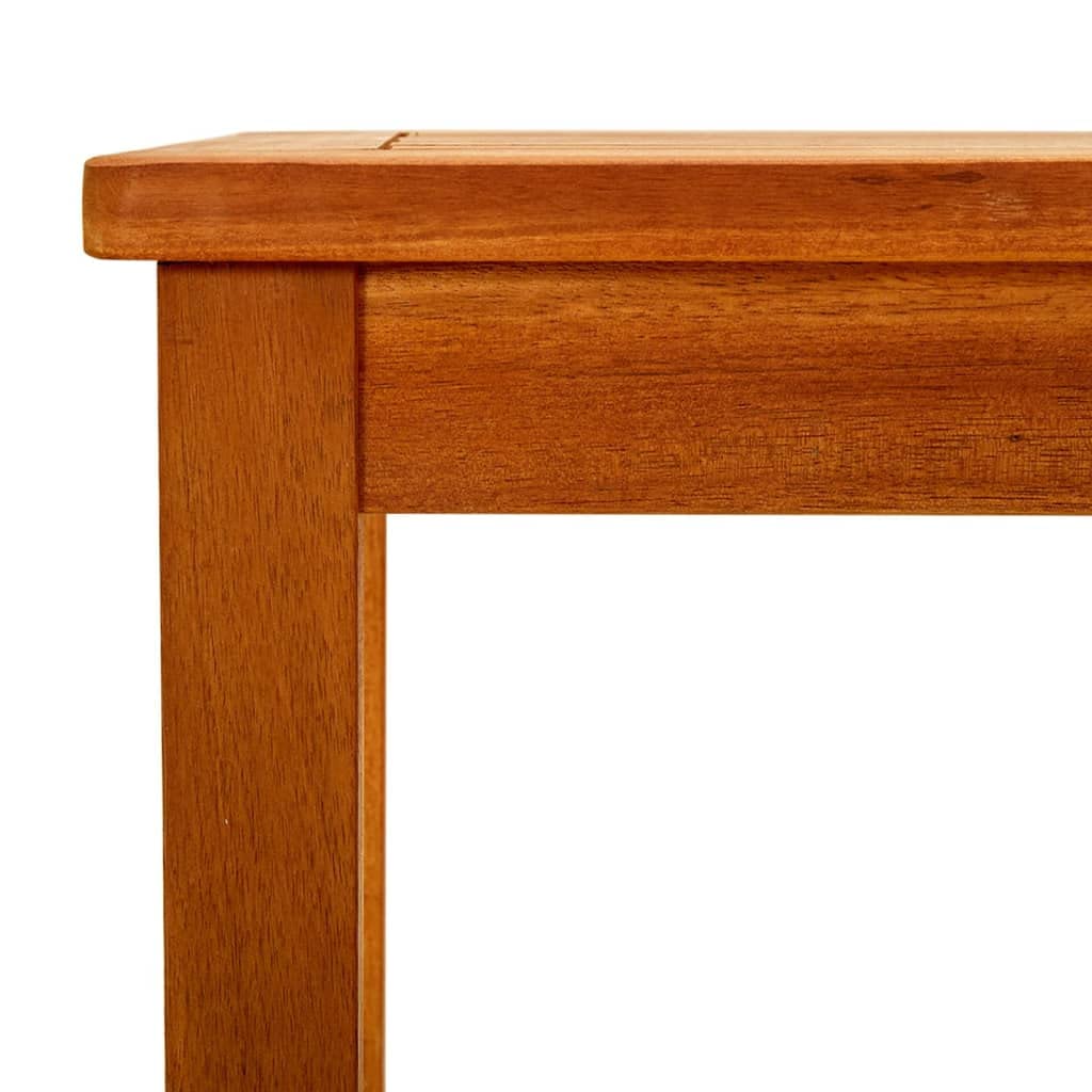 CHARMMA 40-inch Outdoor Coffee Table - Solid Acacia Wood with Natural Oil Finish, Modern Rectangle Side Table for Patio, Garden, Balcony, Poolside & Deck (27.6 x 15.7 x 14.2 inches) - Perfect for Outdoor Relaxation, Entertaining Guests & Poolside Lounging