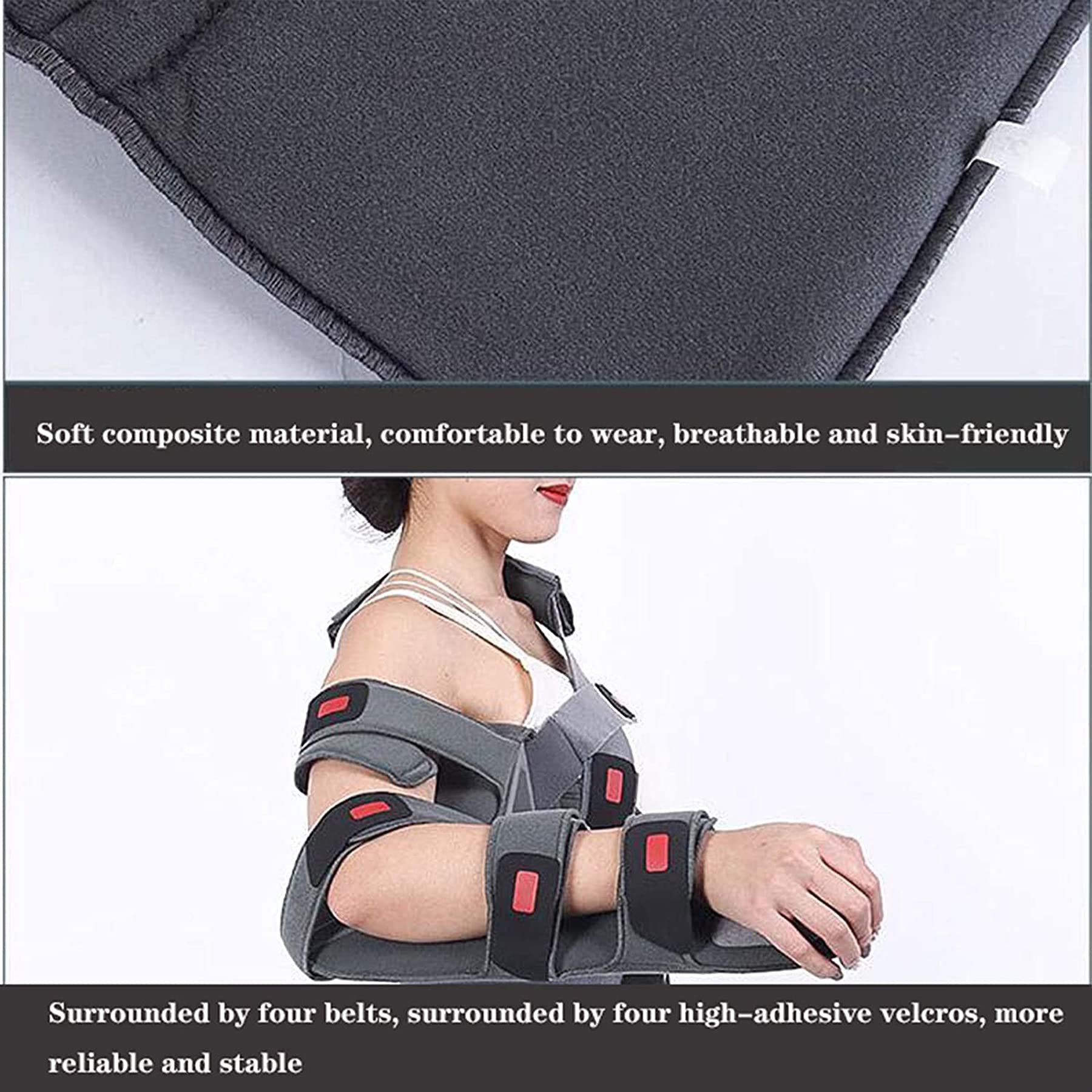 **Shoulder Abduction Immobilizer - Soft & Comfortable Arm Sling for Shoulder Injury, Torn Rotator Cuff, Dislocation, Strains & Post-Surgery Recovery - Adjustable Waist Belt Support - Ideal for Sports, Daily Use & Physical Therapy**