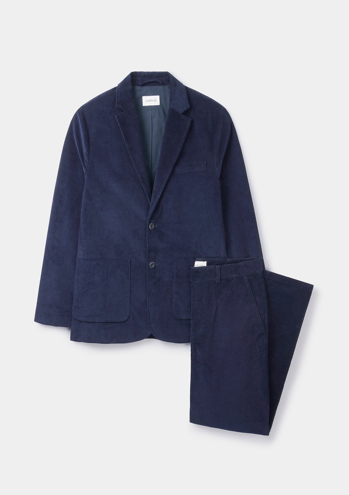Premium Navy Blue Cotton Pincord Suit for Men - Classic Business & Formal Wear - Perfect for Office, Weddings & Special Occasions