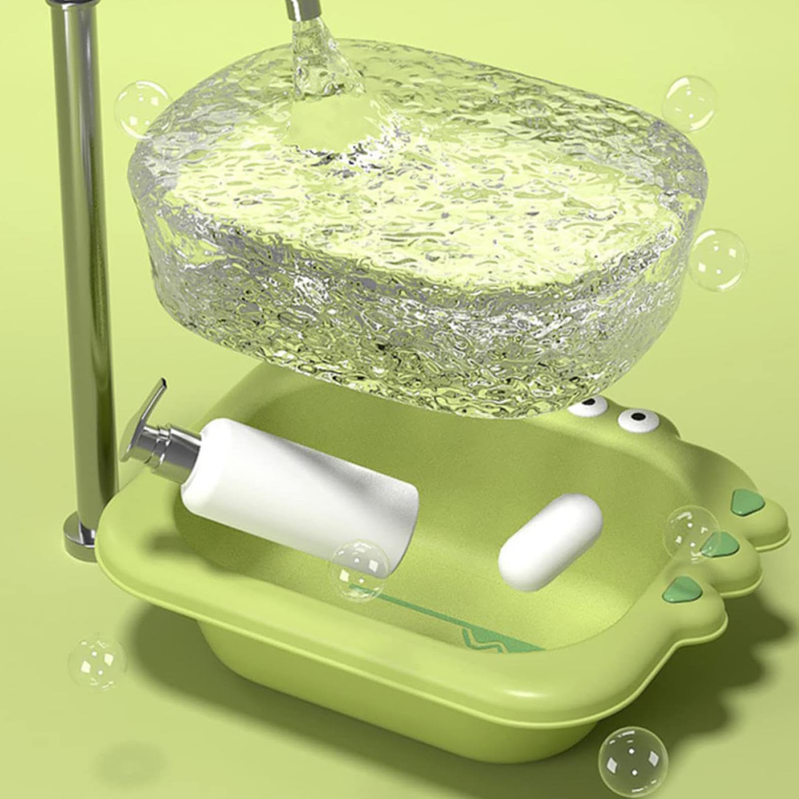 Cartoon Kids Wash Basin - 2.5L Multi-Purpose Baby Bath Tub for Washing, Bathing & Playtime | Portable Bathing Bowl for Infants & Toddlers | Perfect for Bath Time, Hand Washing & Sensory Play Activities