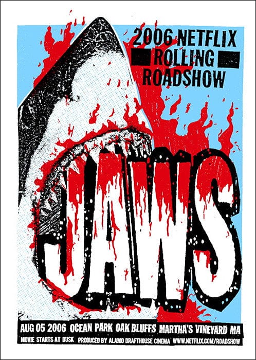 Jaws Movie Poster - Classic Shark Horror Film Wall Art for Home Theater, Office & Man Cave Decor