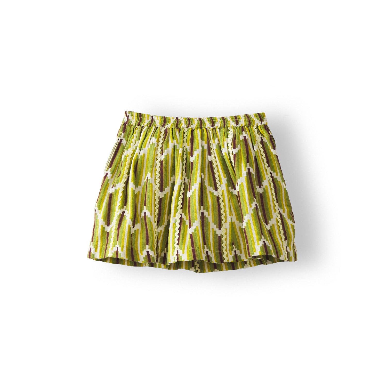 Nisha Girls' Floral Print Skirt - Soft Cotton A-Line Skirt for Toddlers & Kids - Perfect for School, Parties & Playtime