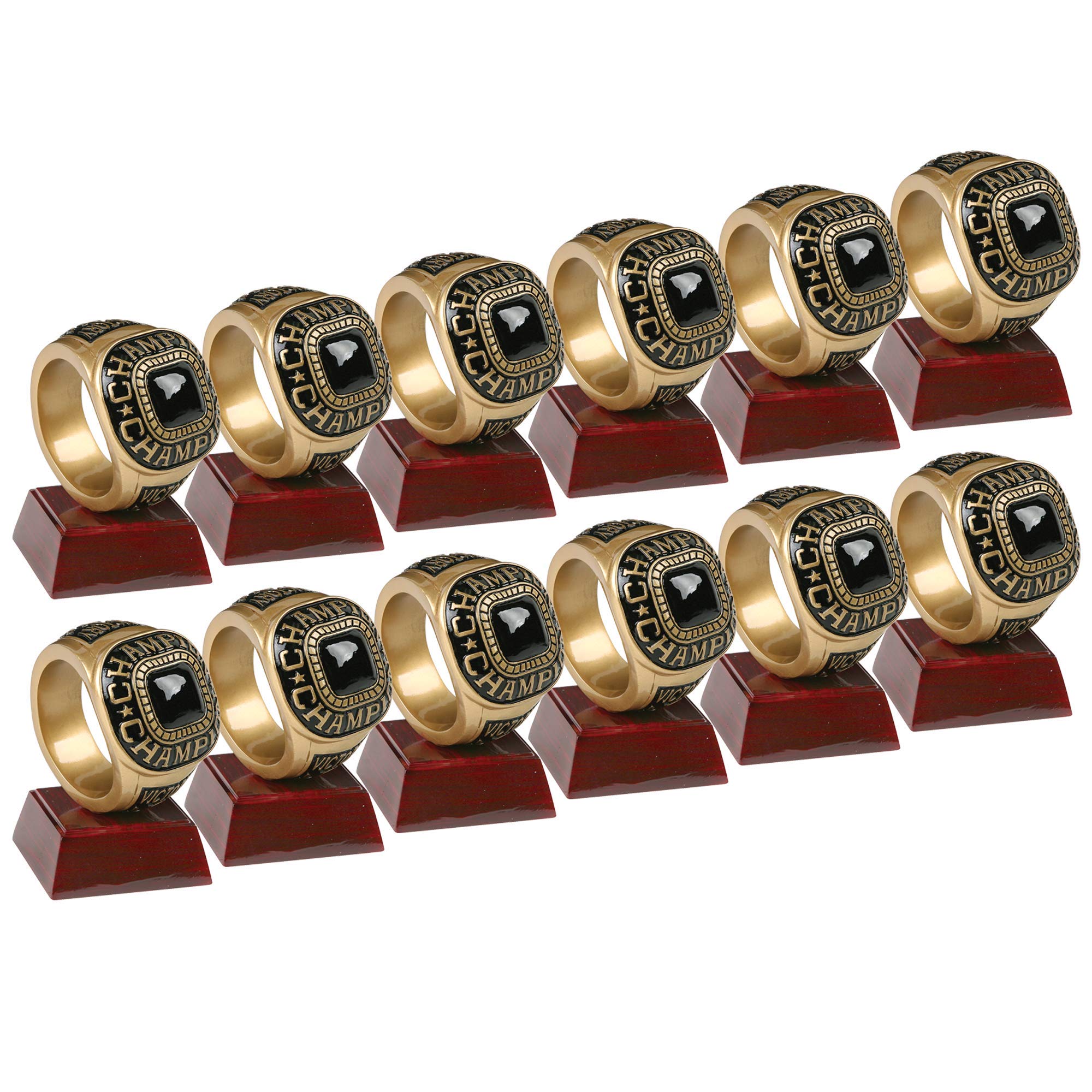 Champion Ring Trophy Award - 4.5 Inch Tall Resin Sports Prize for Winners | Perfect for Boxing, Wrestling, Martial Arts Competitions & Achievement Awards