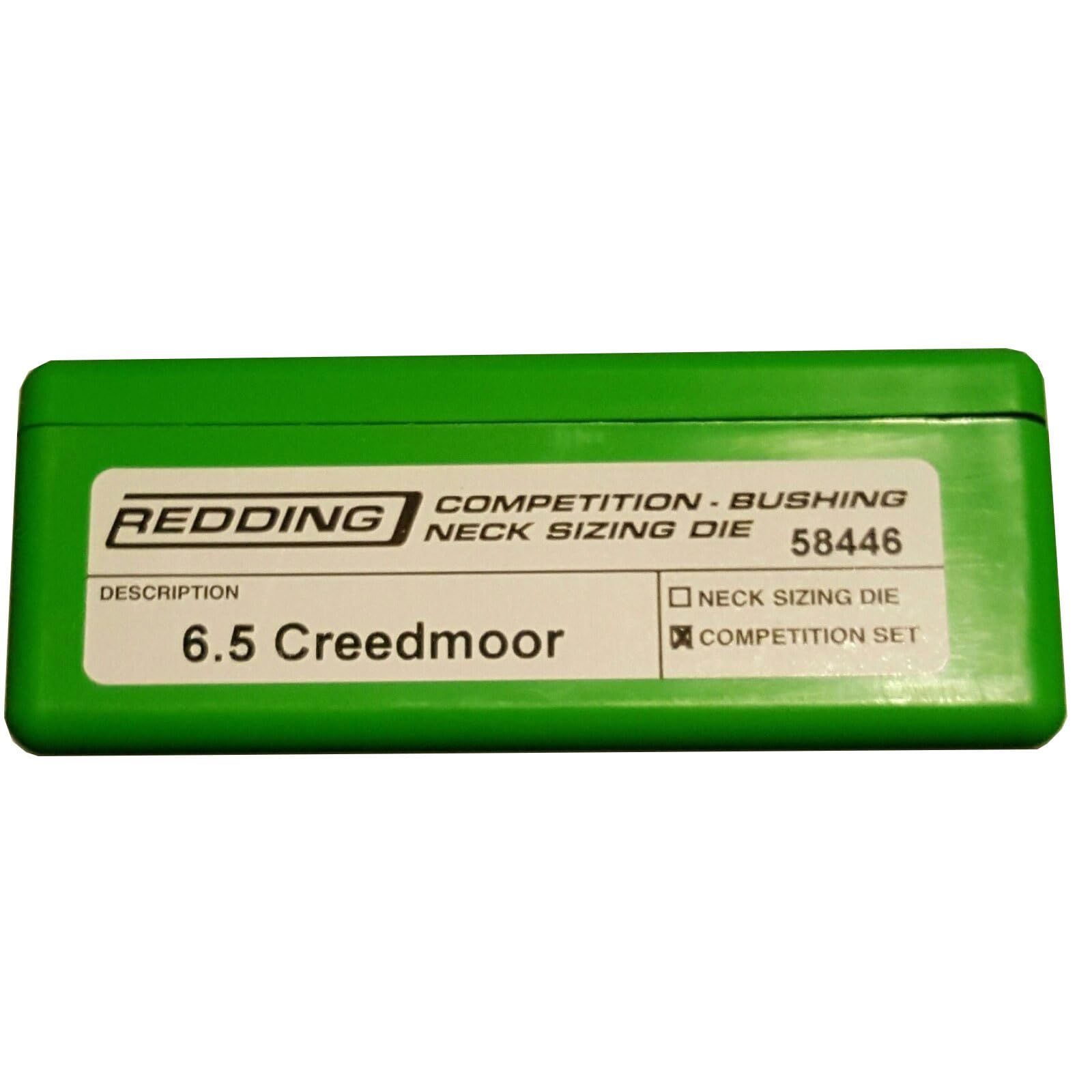 REDDING Competition Bushing Neck Reloading Die Set with Bullet Seating Die - 6.5MM Creedmoor Compatible - Precision Gunsmithing Tool for Long Range Shooting & Reloading